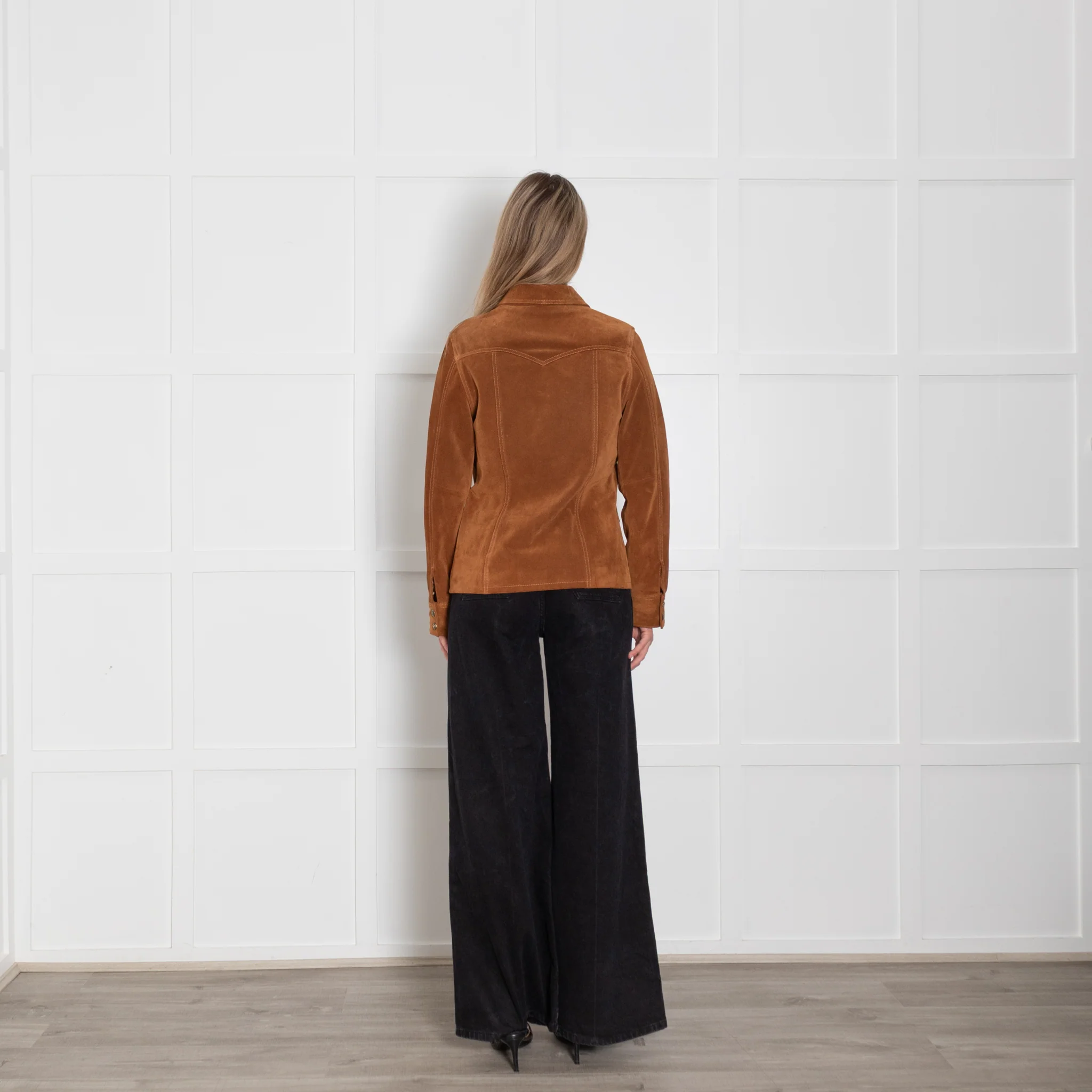 Nili Lotan Tan Suede Jamison Jacket - Image 5