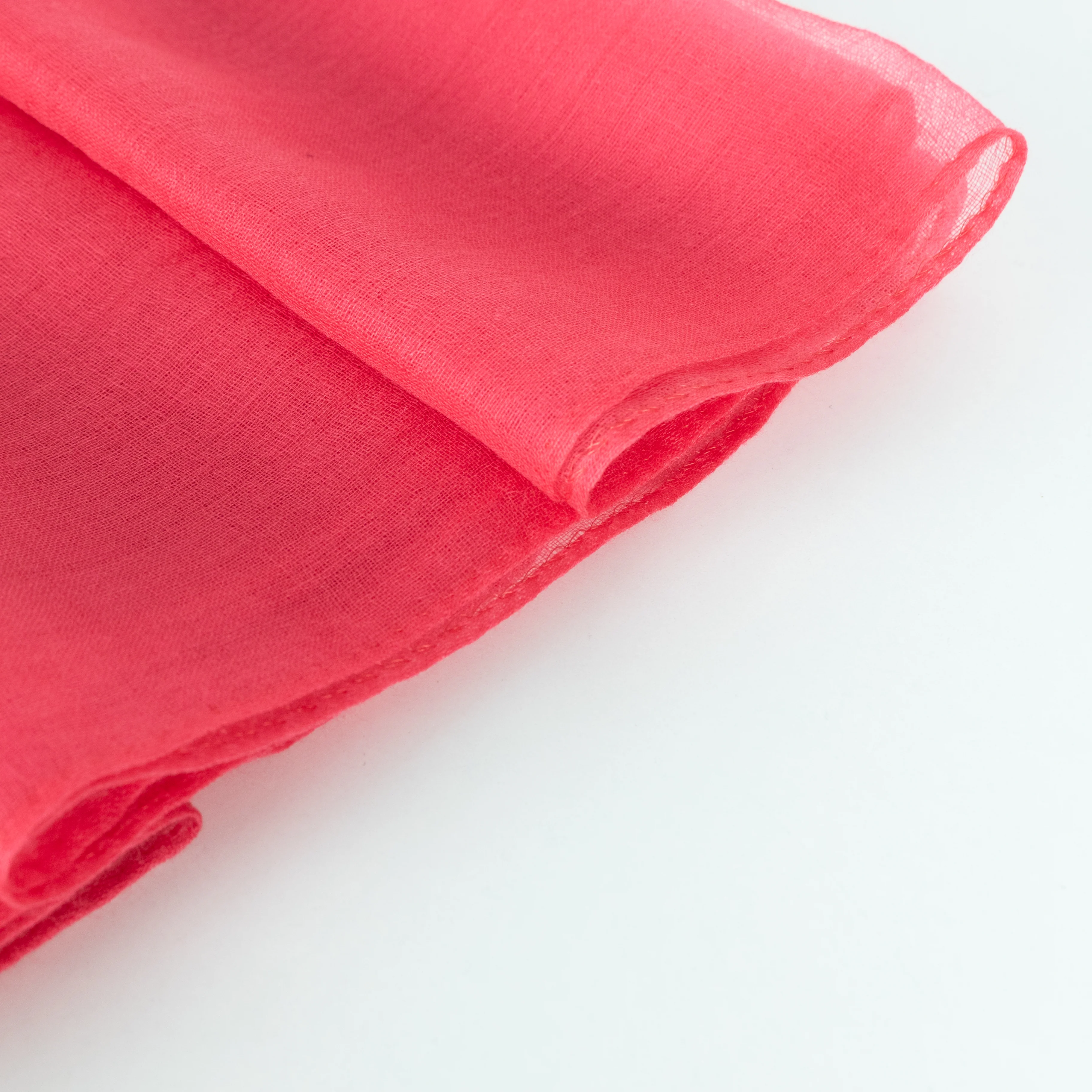 NO Brand Pink Silk Long Scarf - Image 7