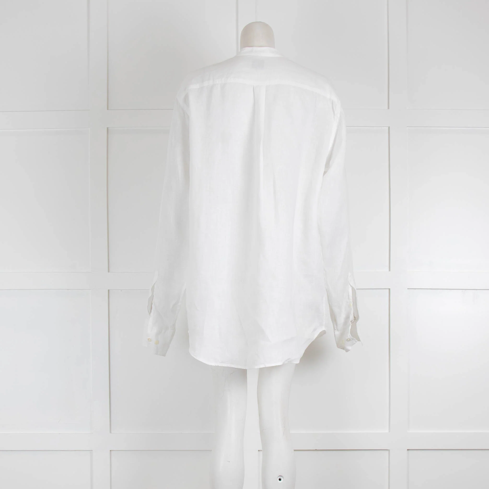 No Nationality White Linen Shirt - Image 3