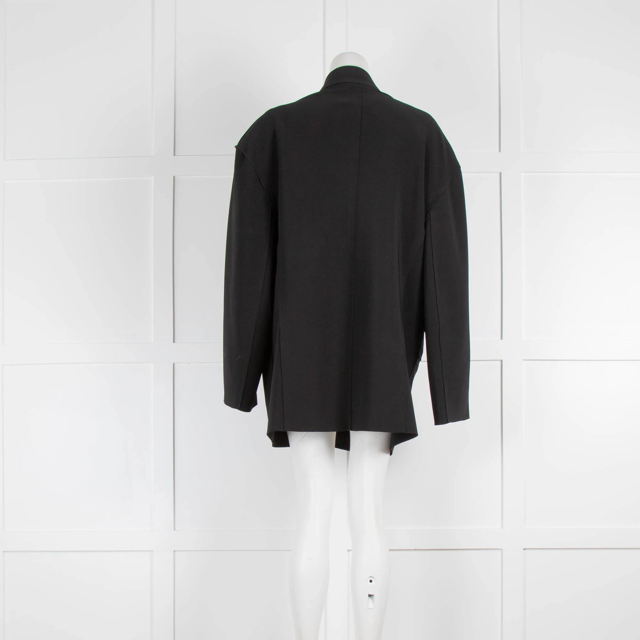 Norma Kamali Black Exposed Seam Blazer - Image 3