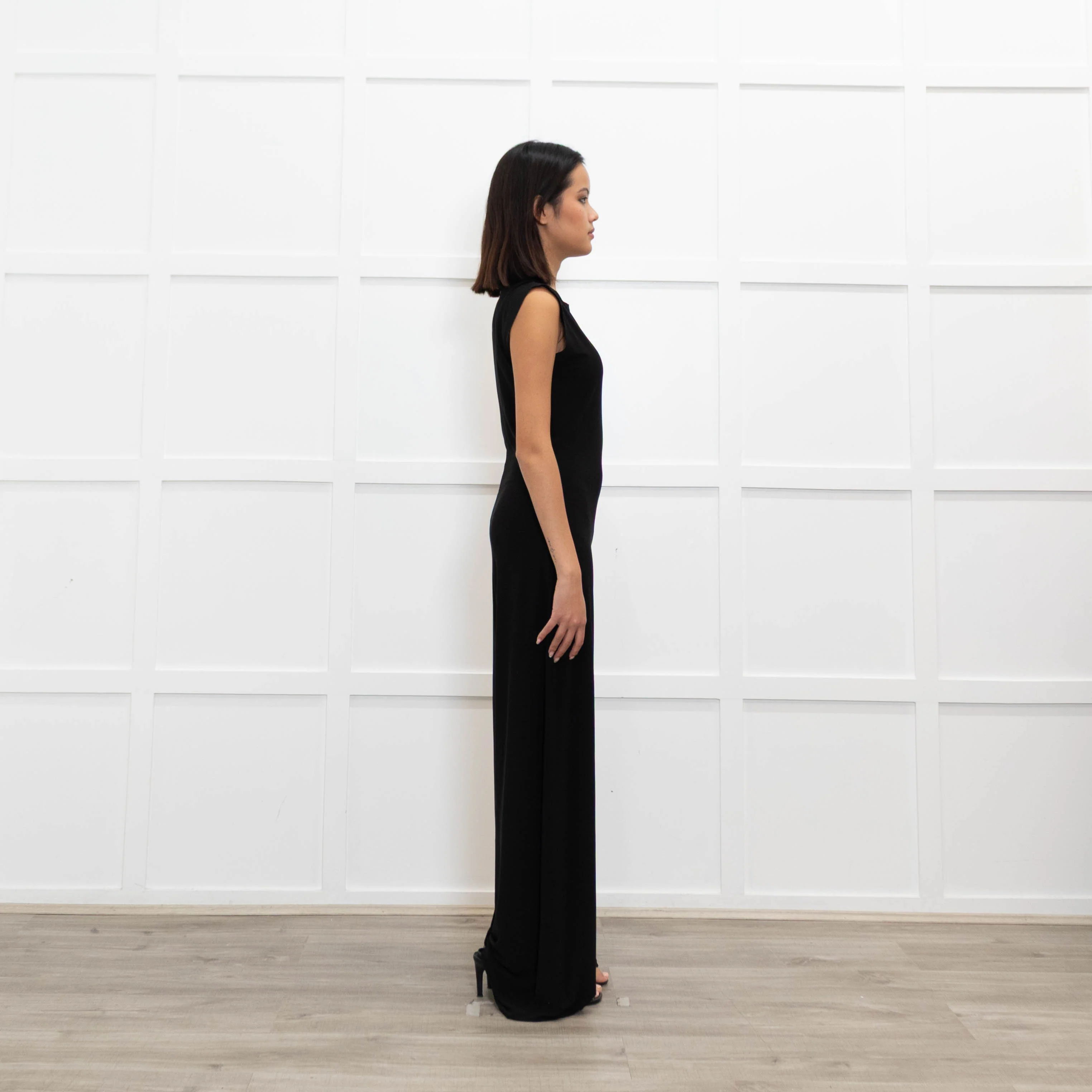 Norma Kamali Black Wide Leg Jumpsuit - Image 4