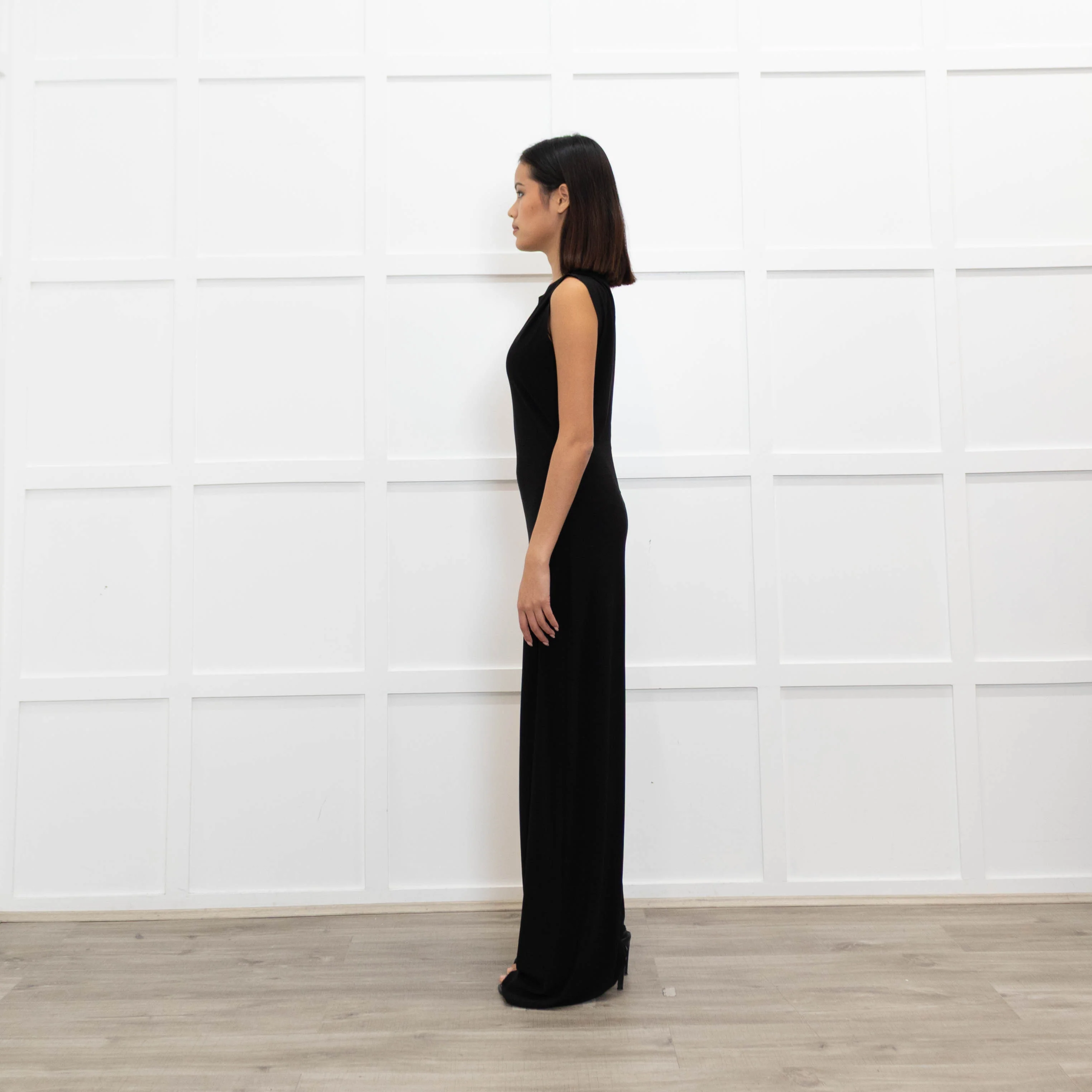 Norma Kamali Black Wide Leg Jumpsuit - Image 6