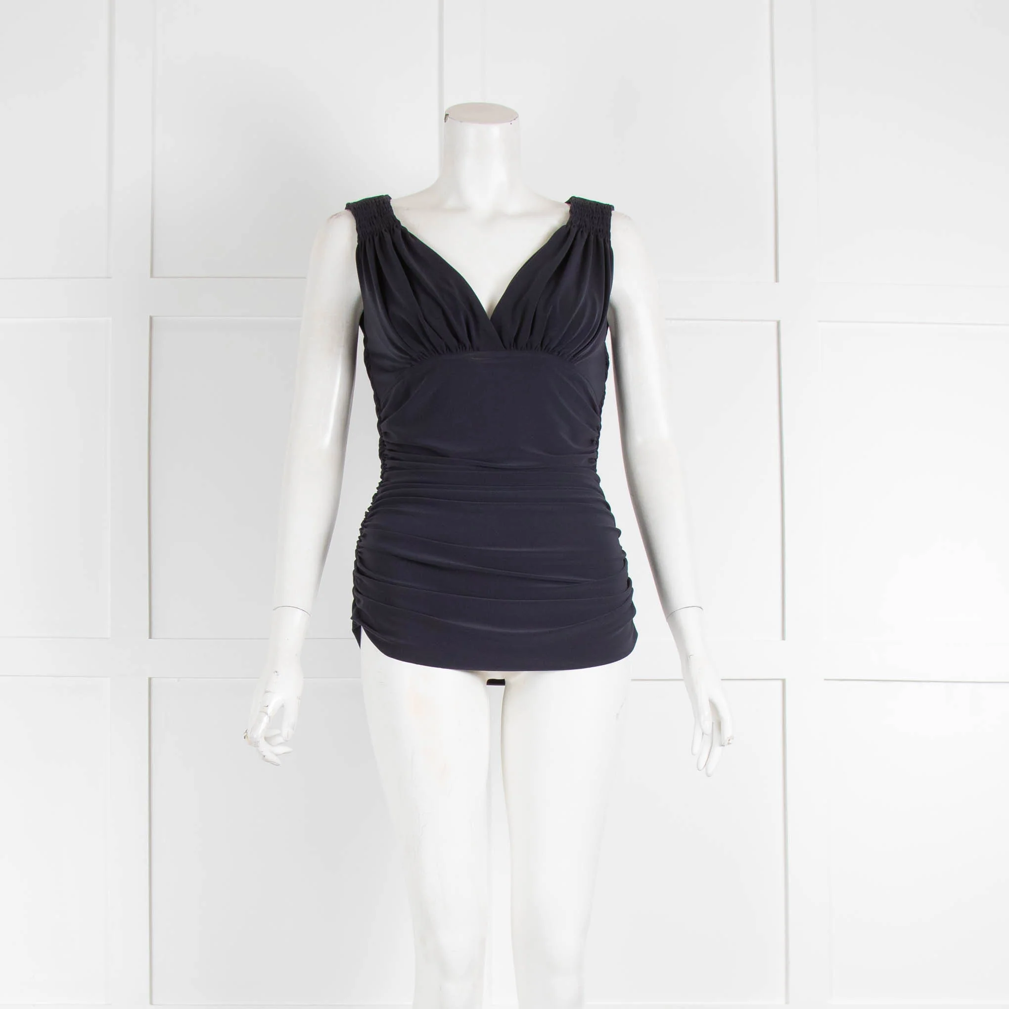 Norma Kamali Stretch Rouched Sides Top