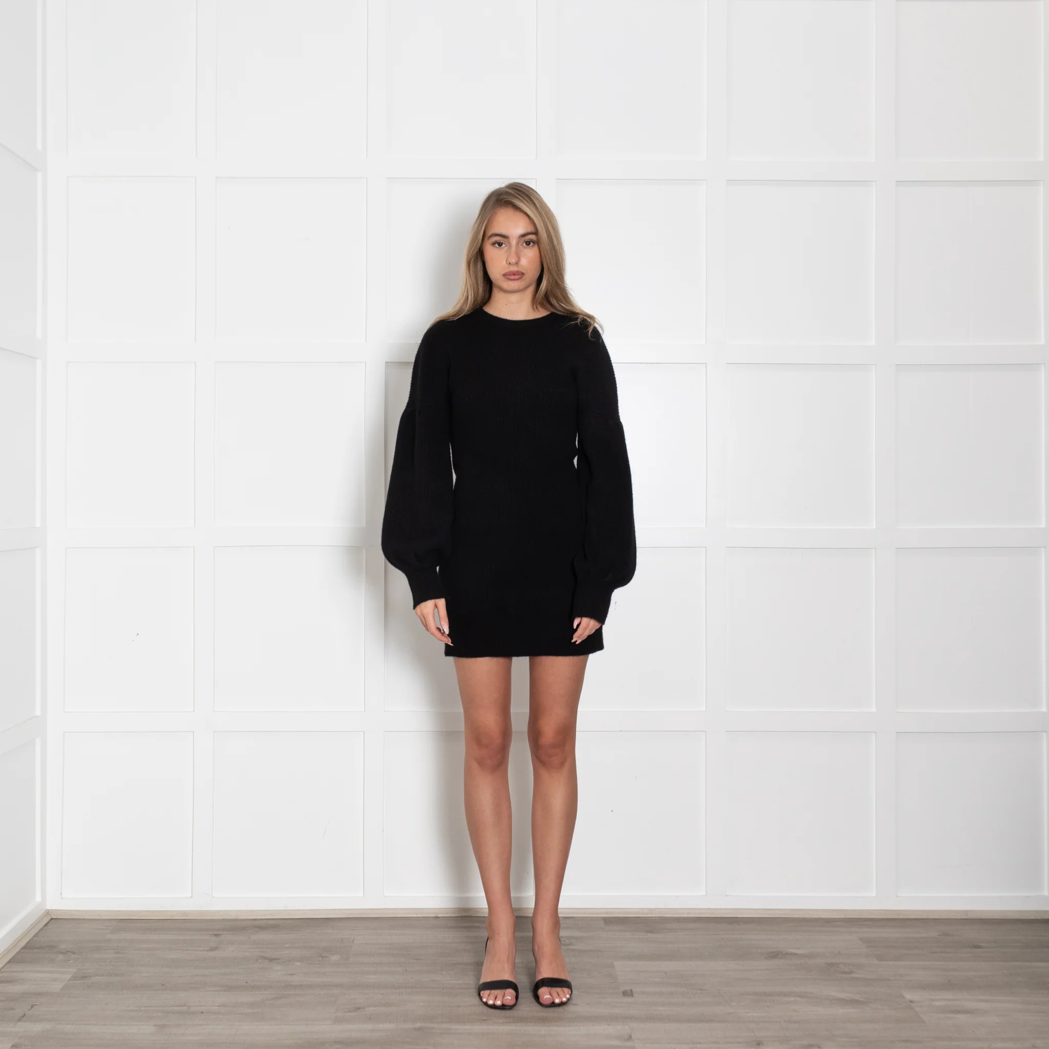 Not Shy Black Cashmere Dress