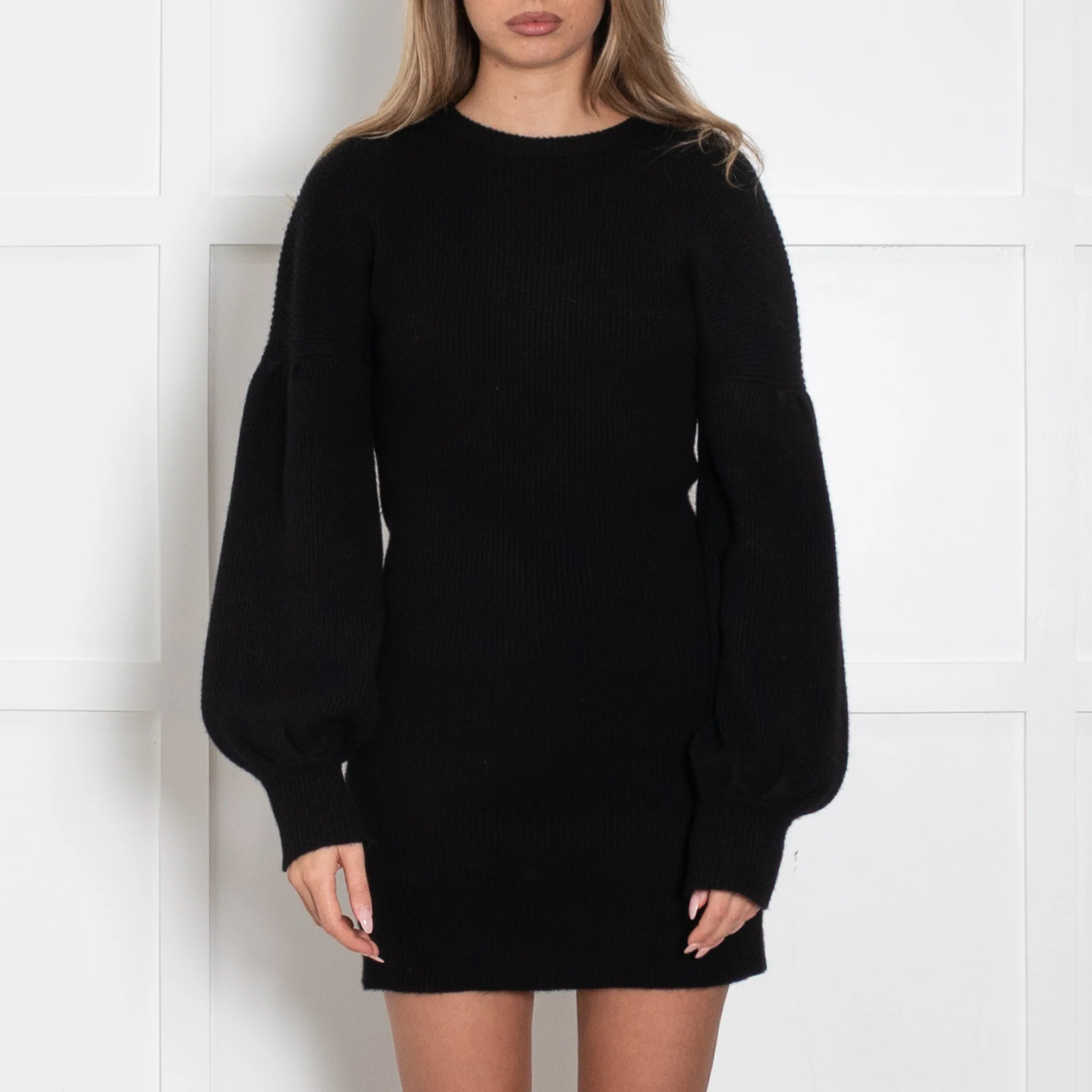 Not Shy Black Cashmere Dress - Image 2