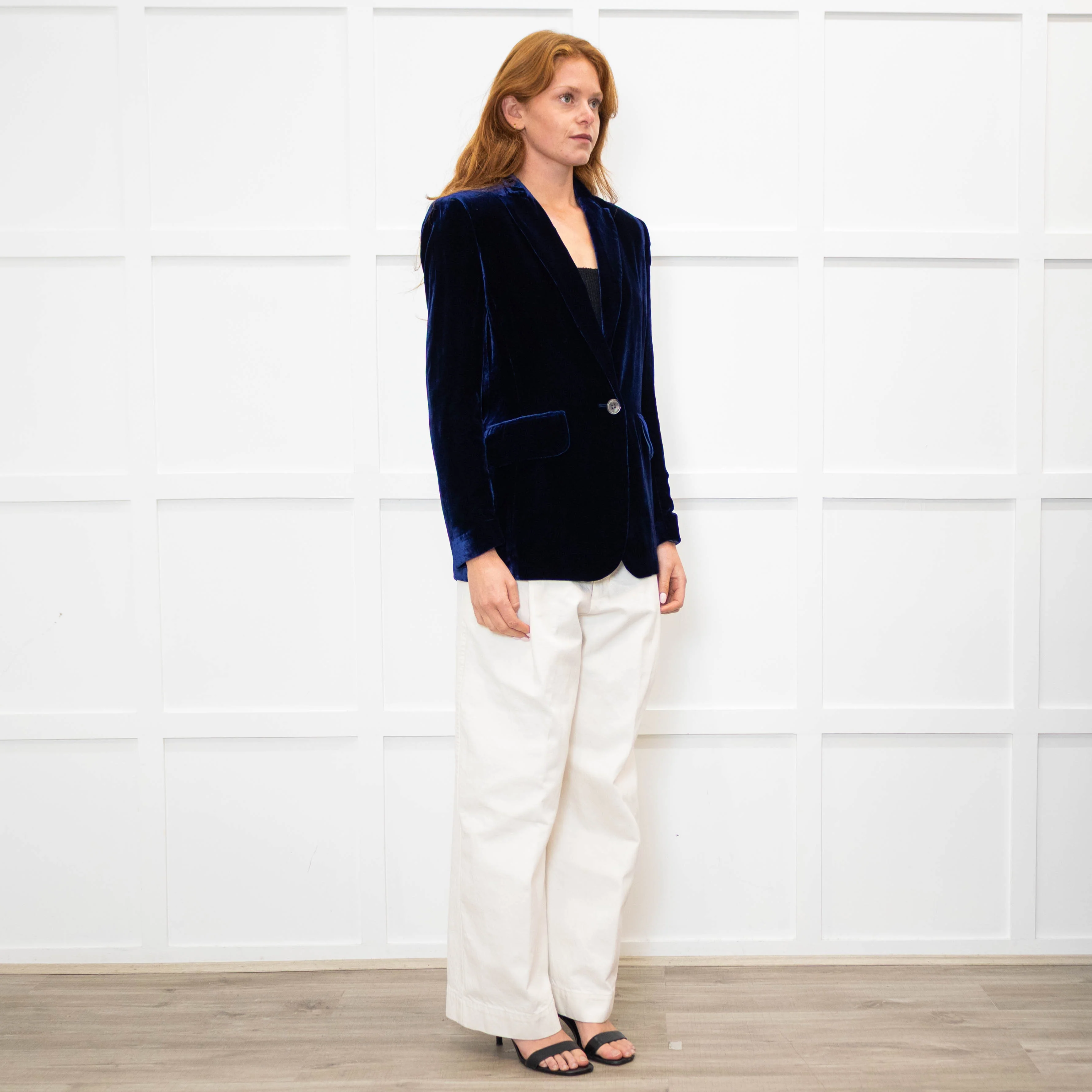 NRBY Blue Velvet Soft Blazer Jacket - Image 7