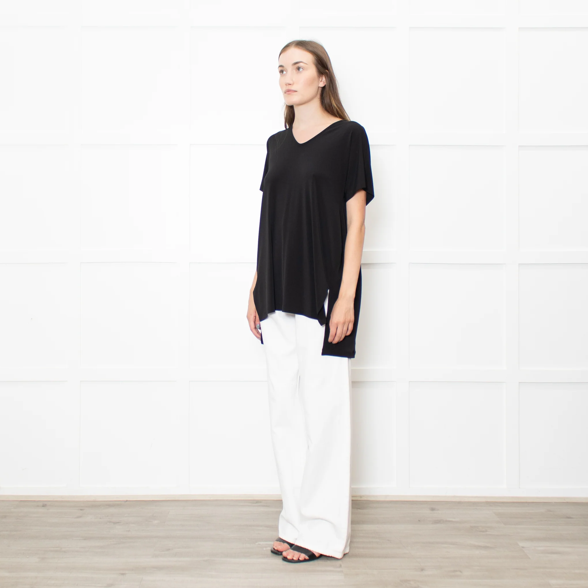 NU Black Jersey Short Sleeve T-Shirt - Image 3