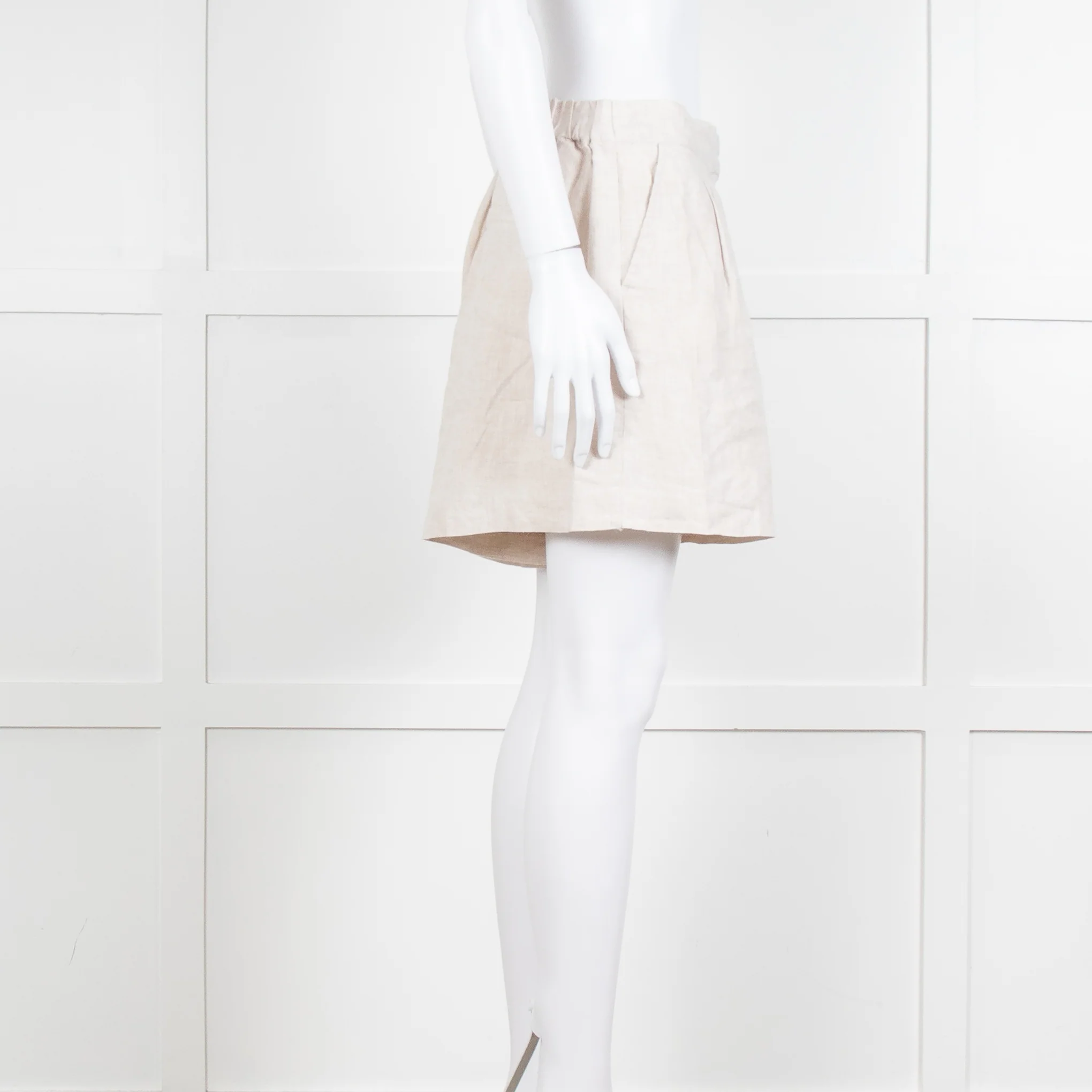 Nude Lucy Stone Linen Short Sleeve Shirt with Matching Shorts - Image 15