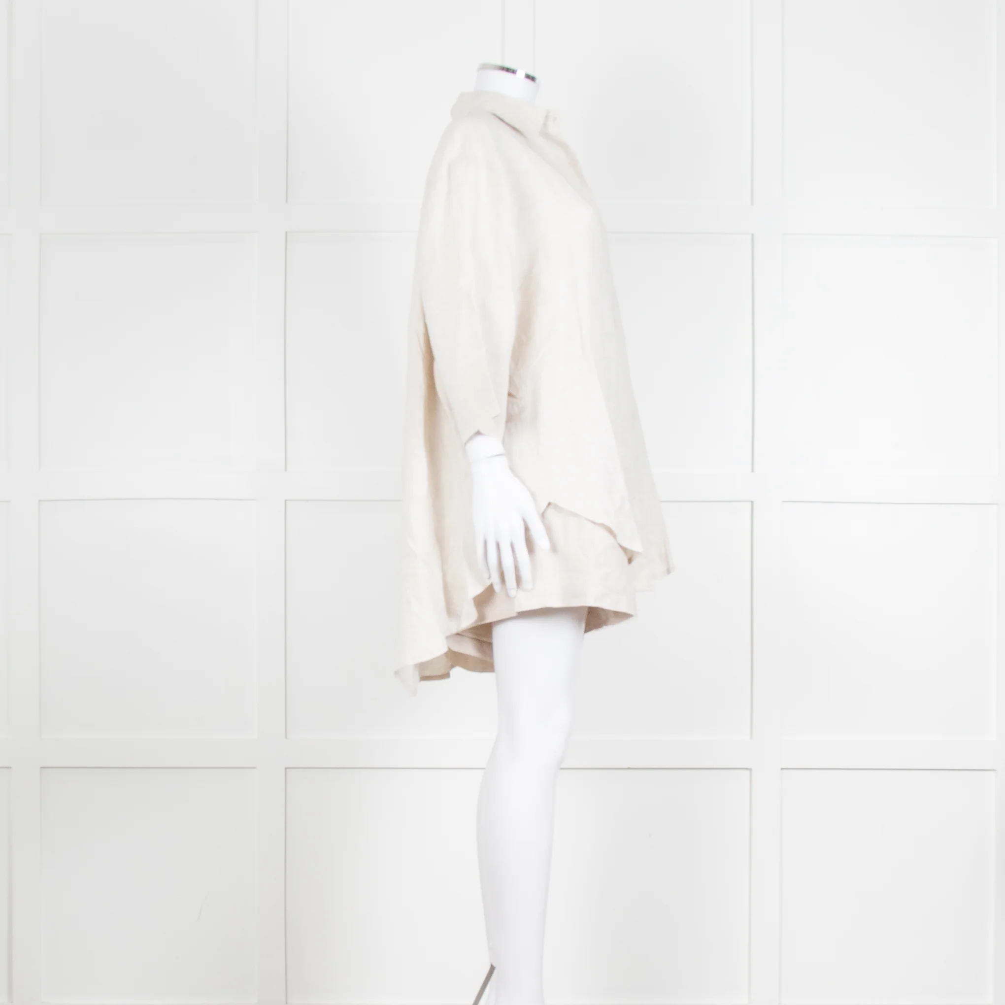 Nude Lucy Stone Linen Short Sleeve Shirt with Matching Shorts - Image 3