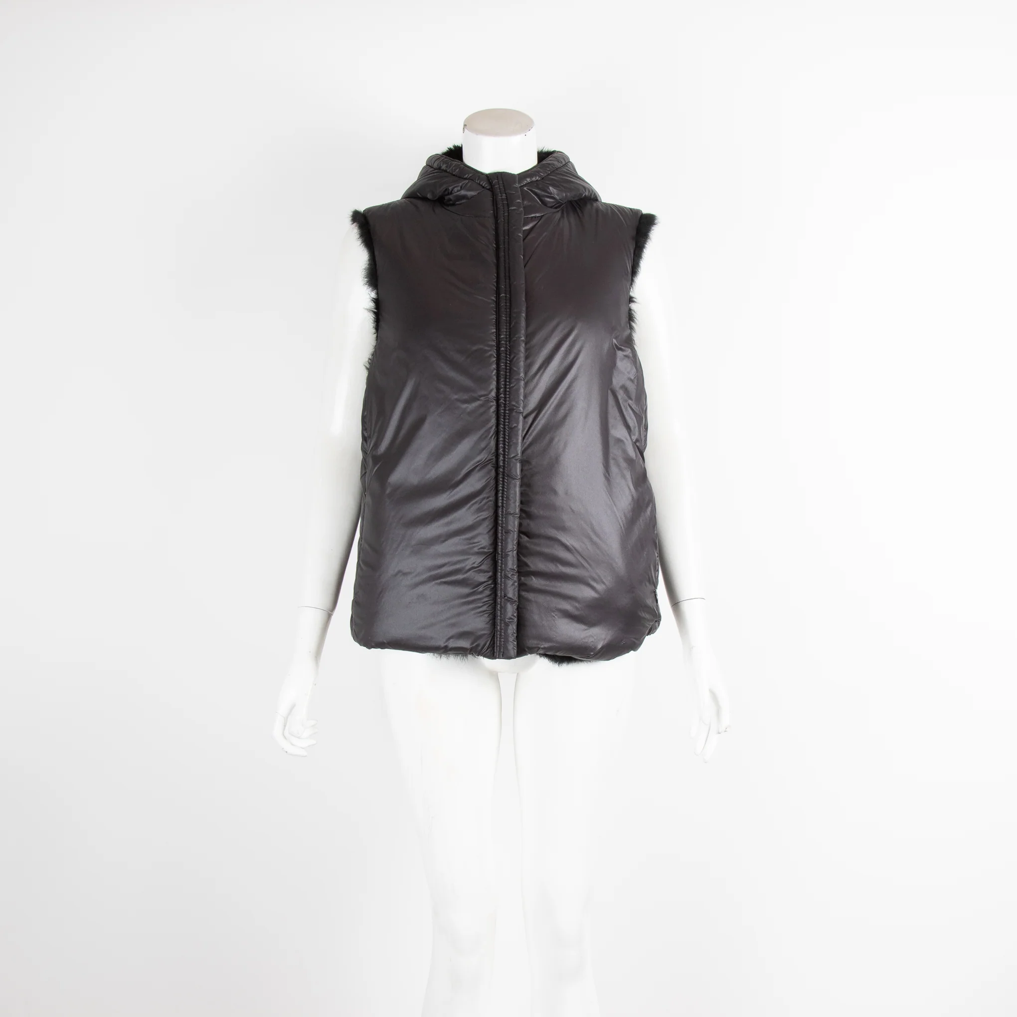 Oakwood Reversible Black Fur Gilet