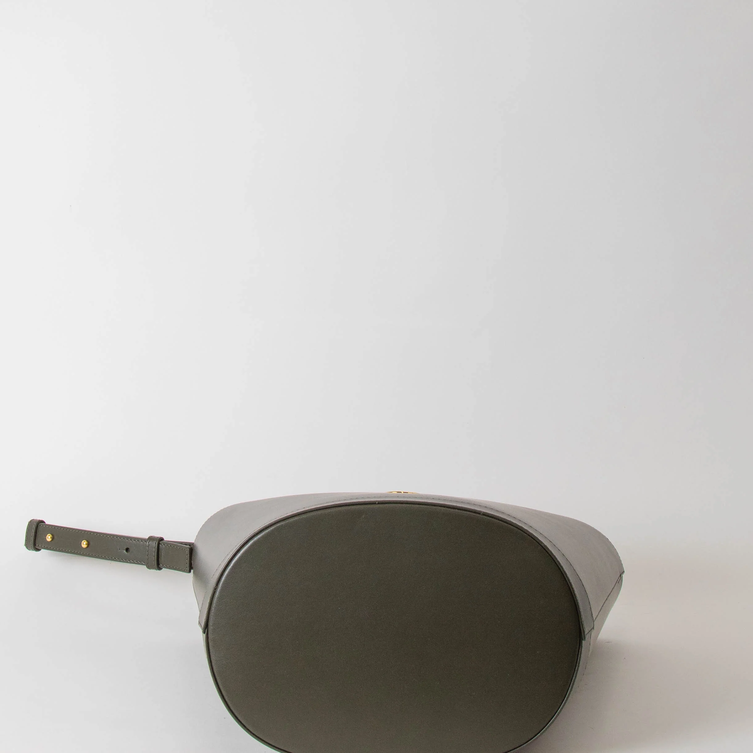 Objets Daso Green Leather Vivian Bucket Bag - Image 7