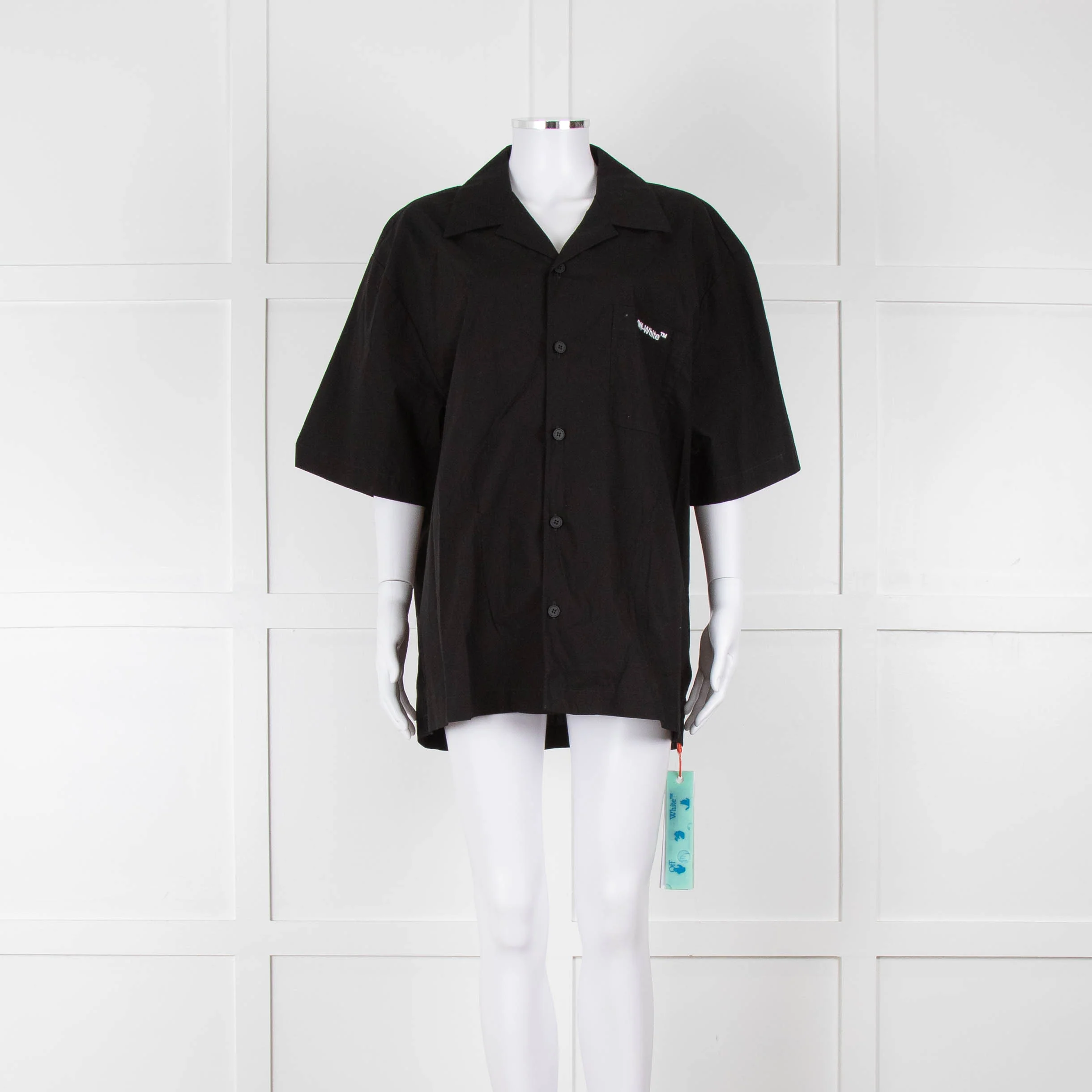 Off-White Black Cotton Shortsleeve Shirt