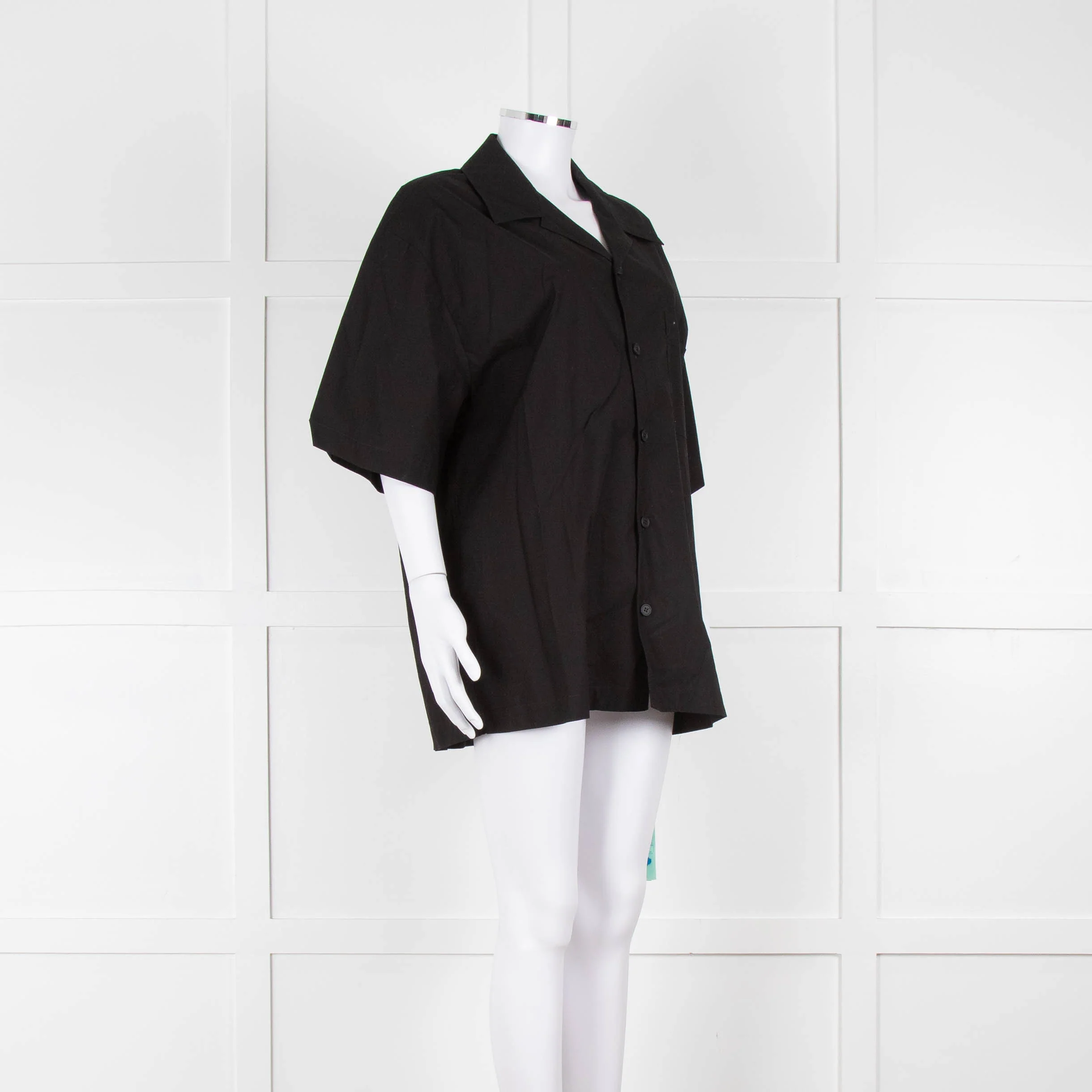Off-White Black Cotton Shortsleeve Shirt - Image 2