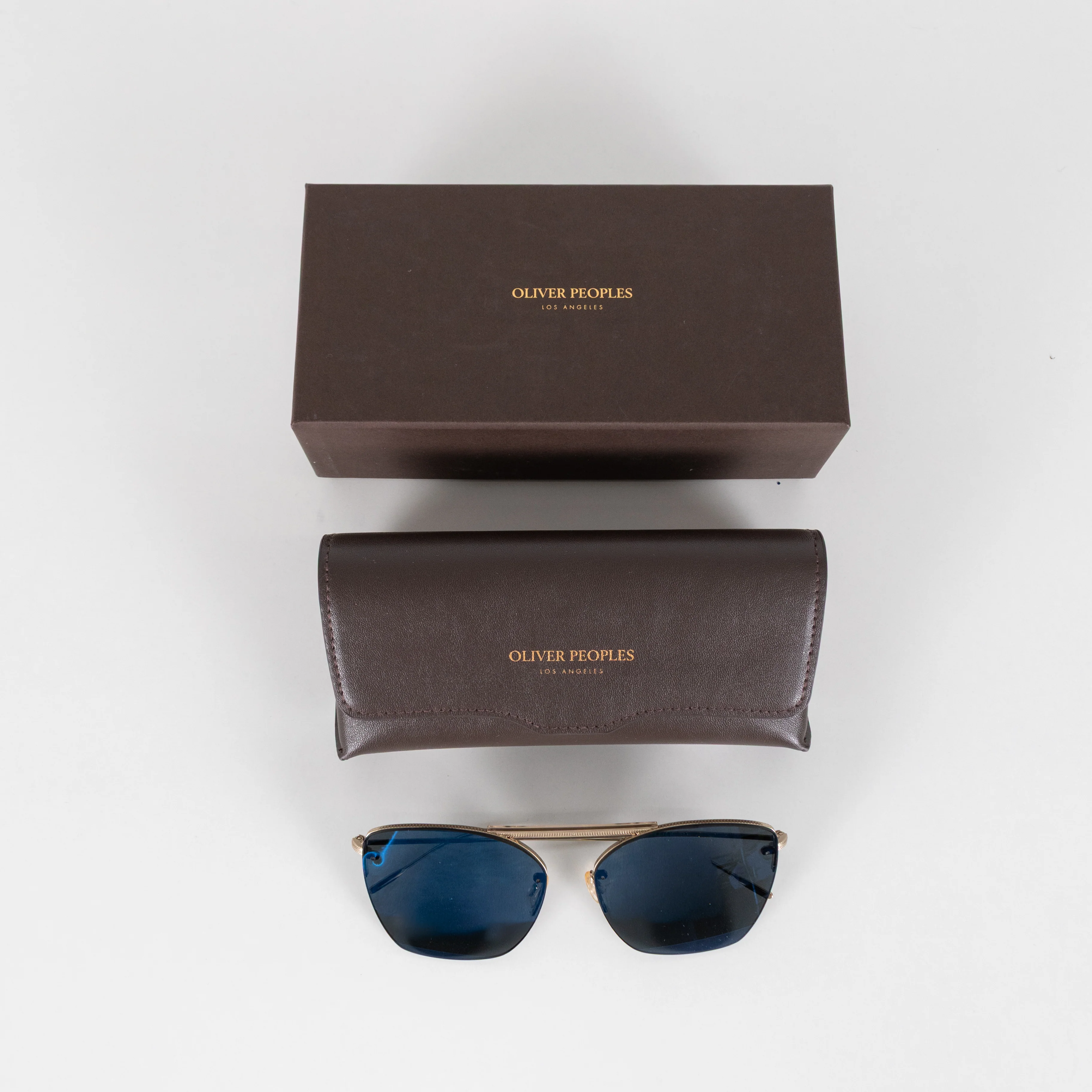 Oliver Peoples Blue Ziane Sunglasses - Image 8