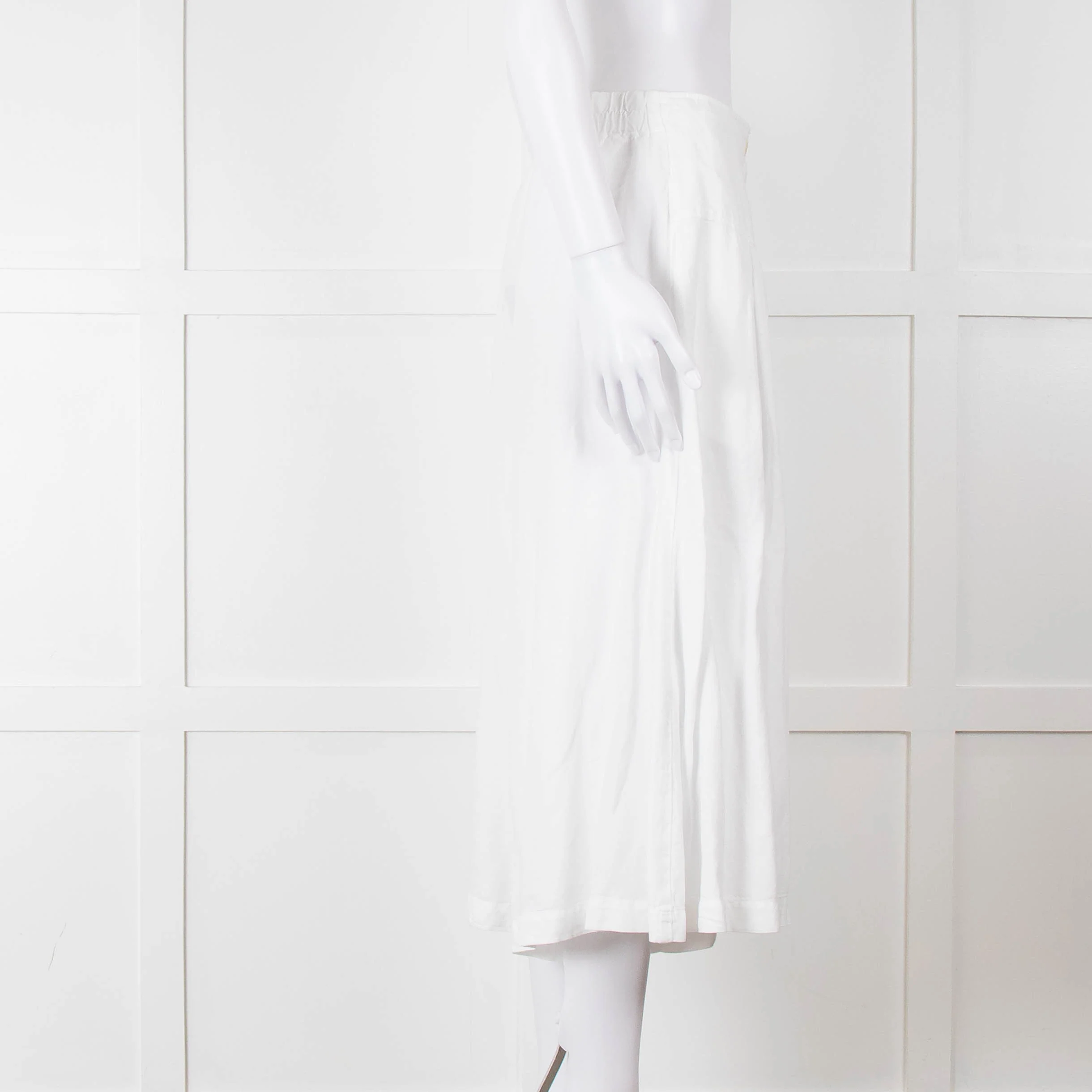 Oska White Linen Blend Culottes - Image 3
