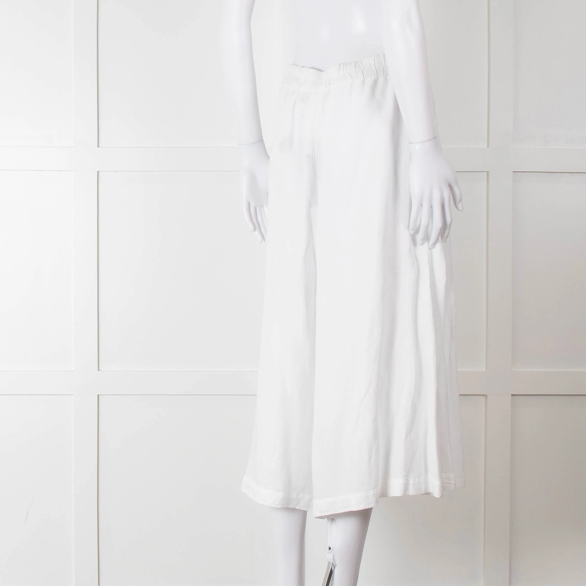 Oska White Linen Blend Culottes - Image 4