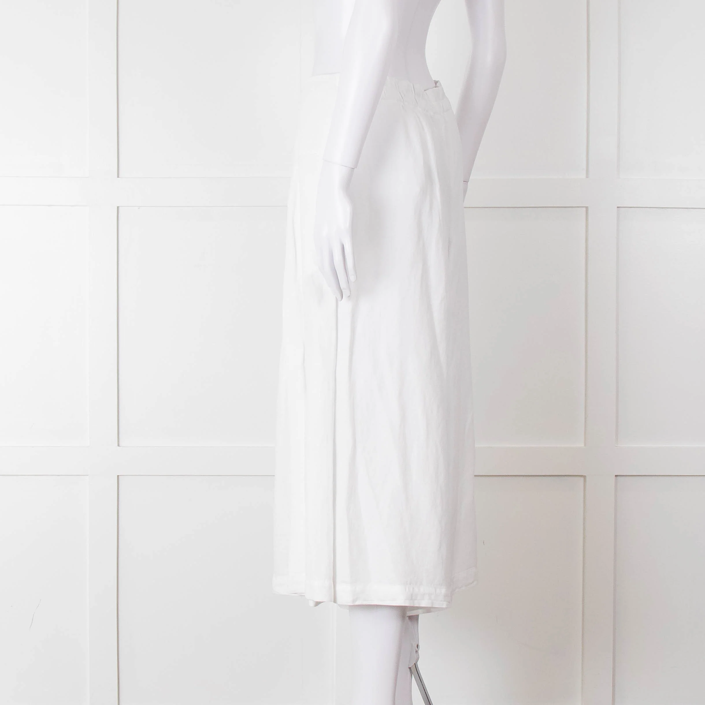 Oska White Linen Blend Culottes - Image 6