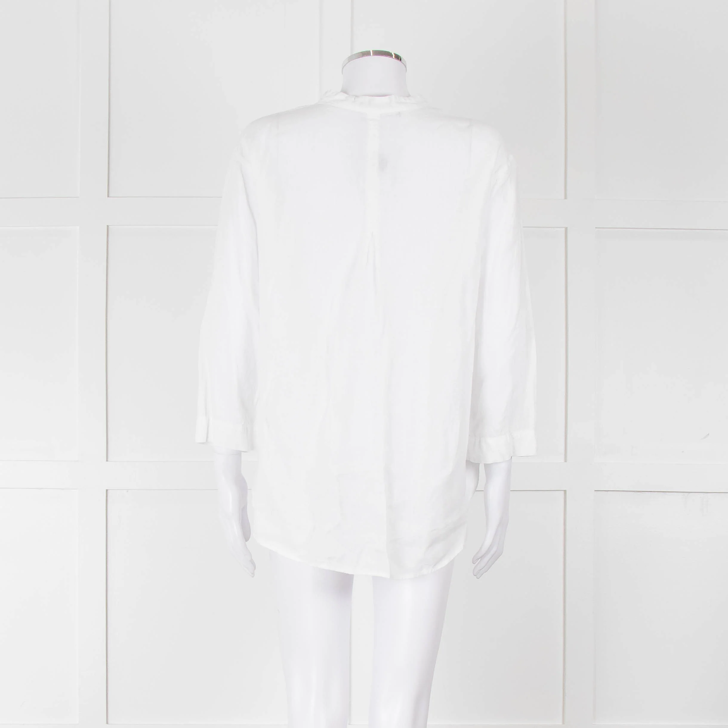 Oska White Linen Long Sleeve Shirt - Image 5