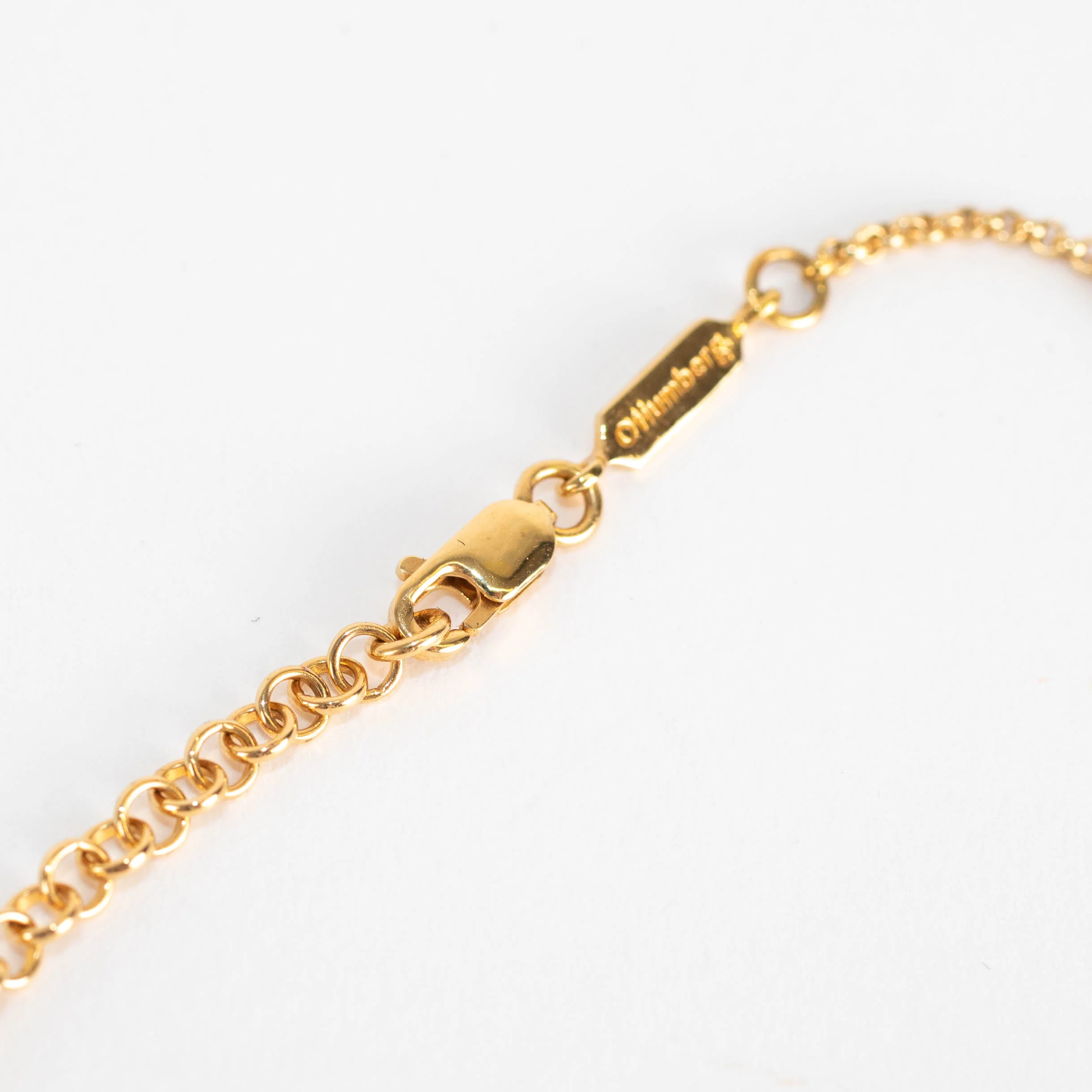 Otiumberg Gold Vermeil Necklace with Diamond Knot - Image 4