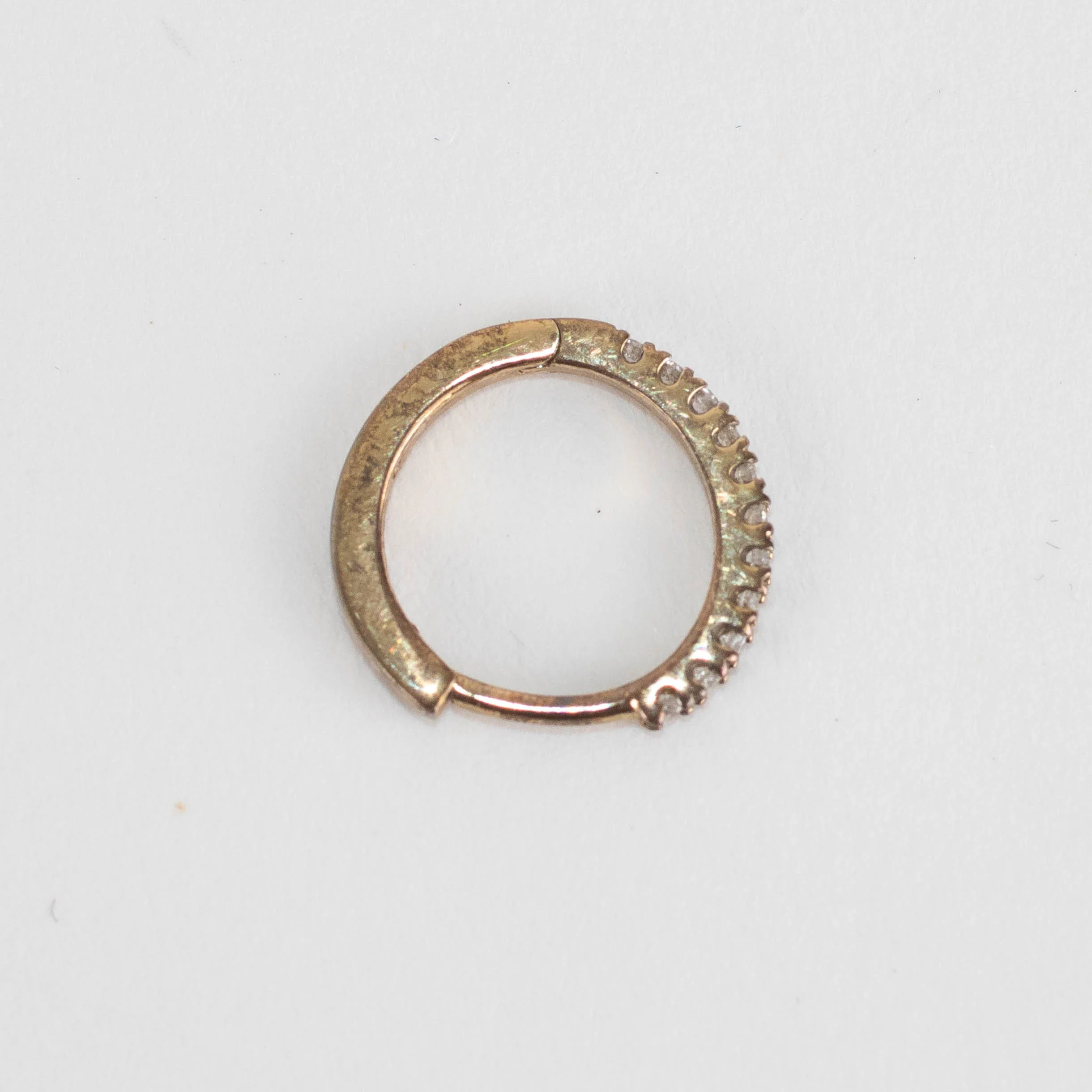 Otiumberg Diamond and Yellow Gold Hoop - Image 2