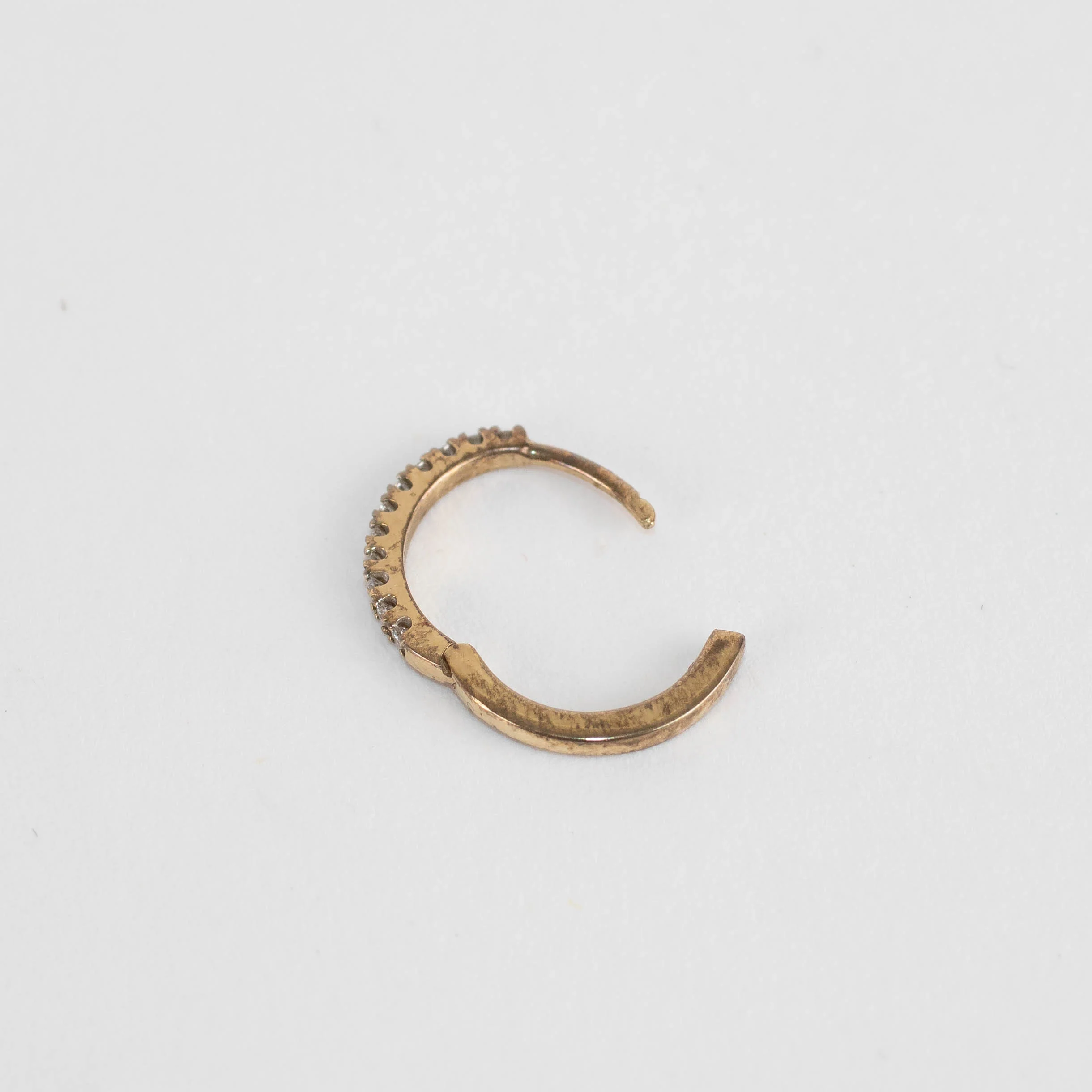 Otiumberg Diamond and Yellow Gold Hoop - Image 7