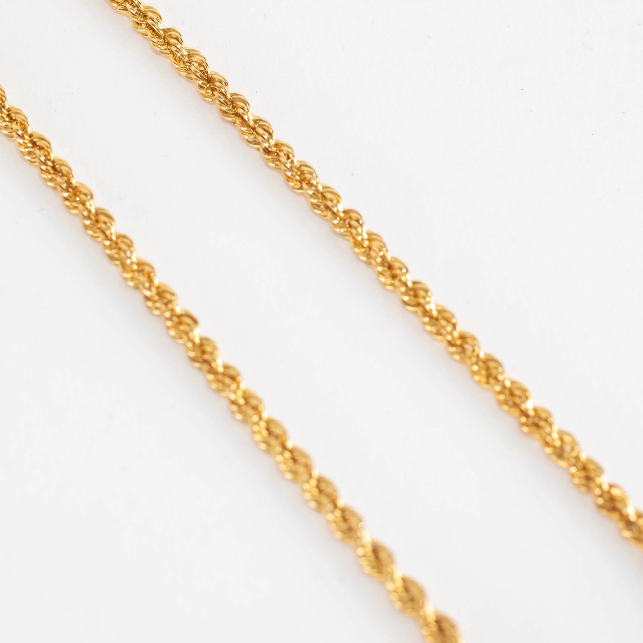 Otiumberg Gold Plated Delicate Rope Chain Anklet - Image 3