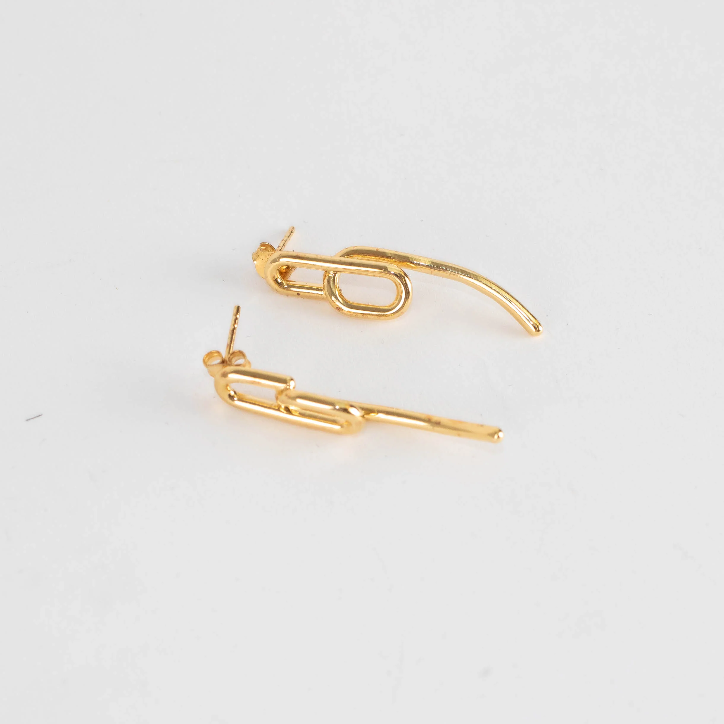 Otiumberg Gold Twisted Drop Earrings - Image 6