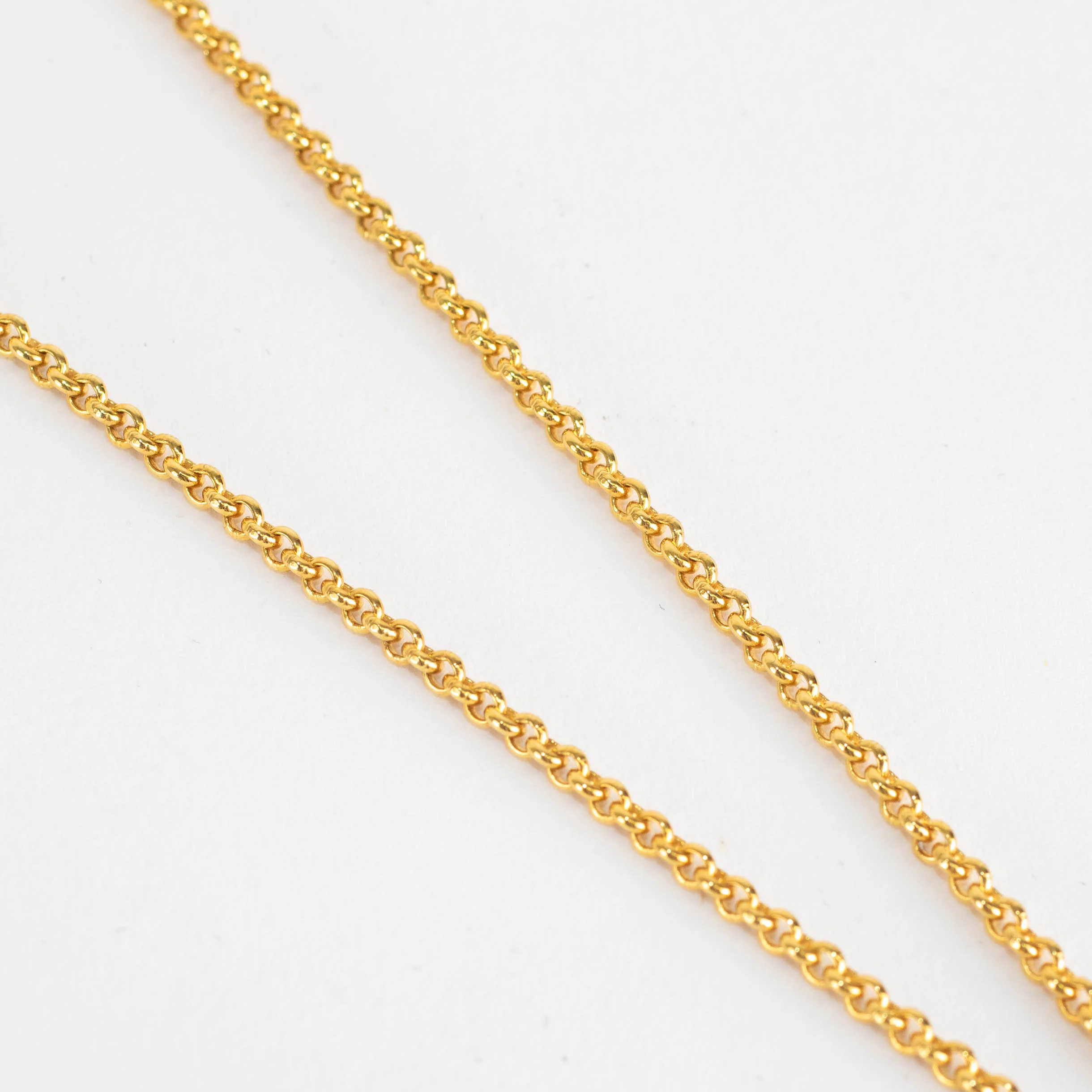 Otiumberg Gold Vermeil Chain with Wave Pendant Necklace - Image 3
