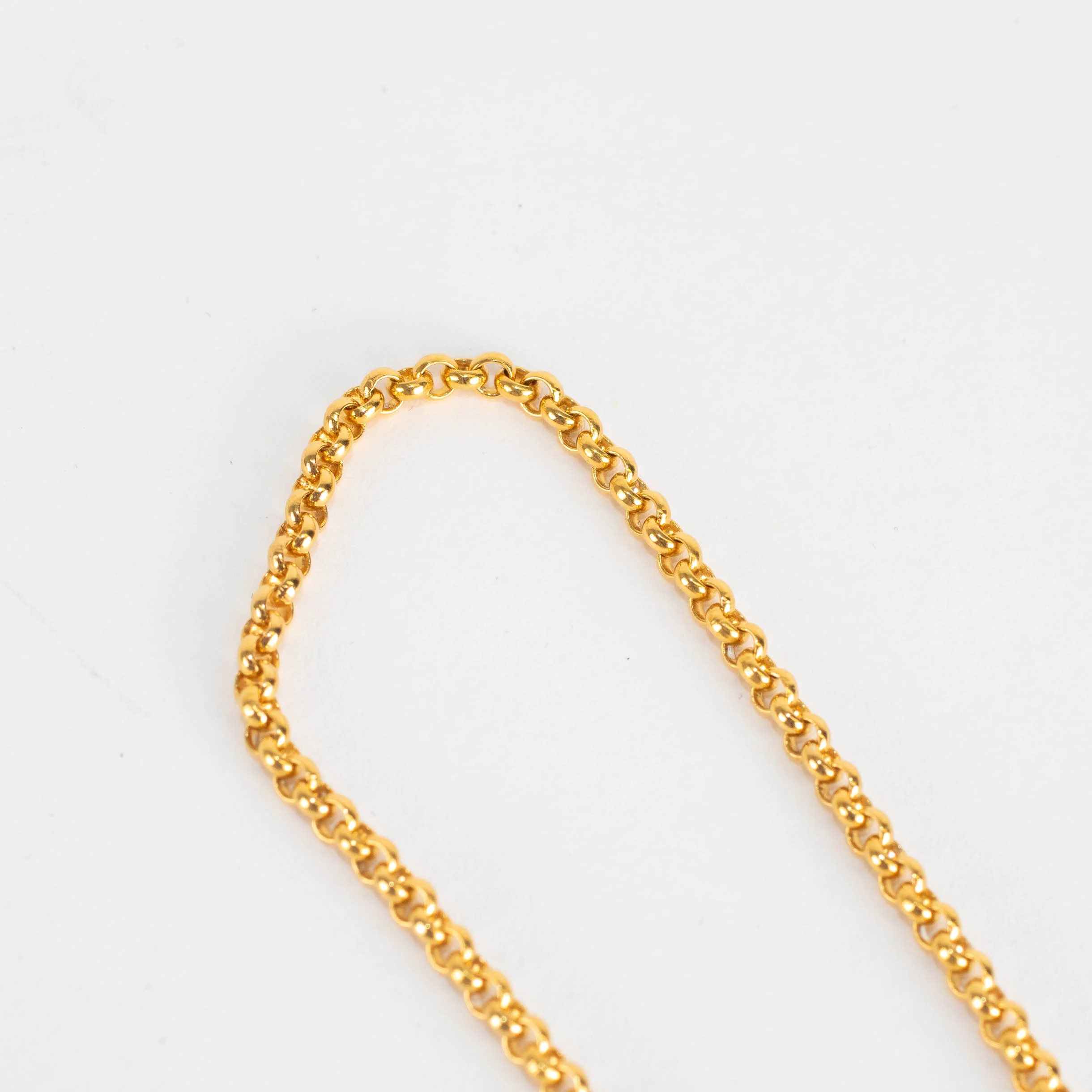 Otiumberg Gold Vermeil Chunky Chain Necklace With Diamond-Encrusted Bolt Clasp - Image 4