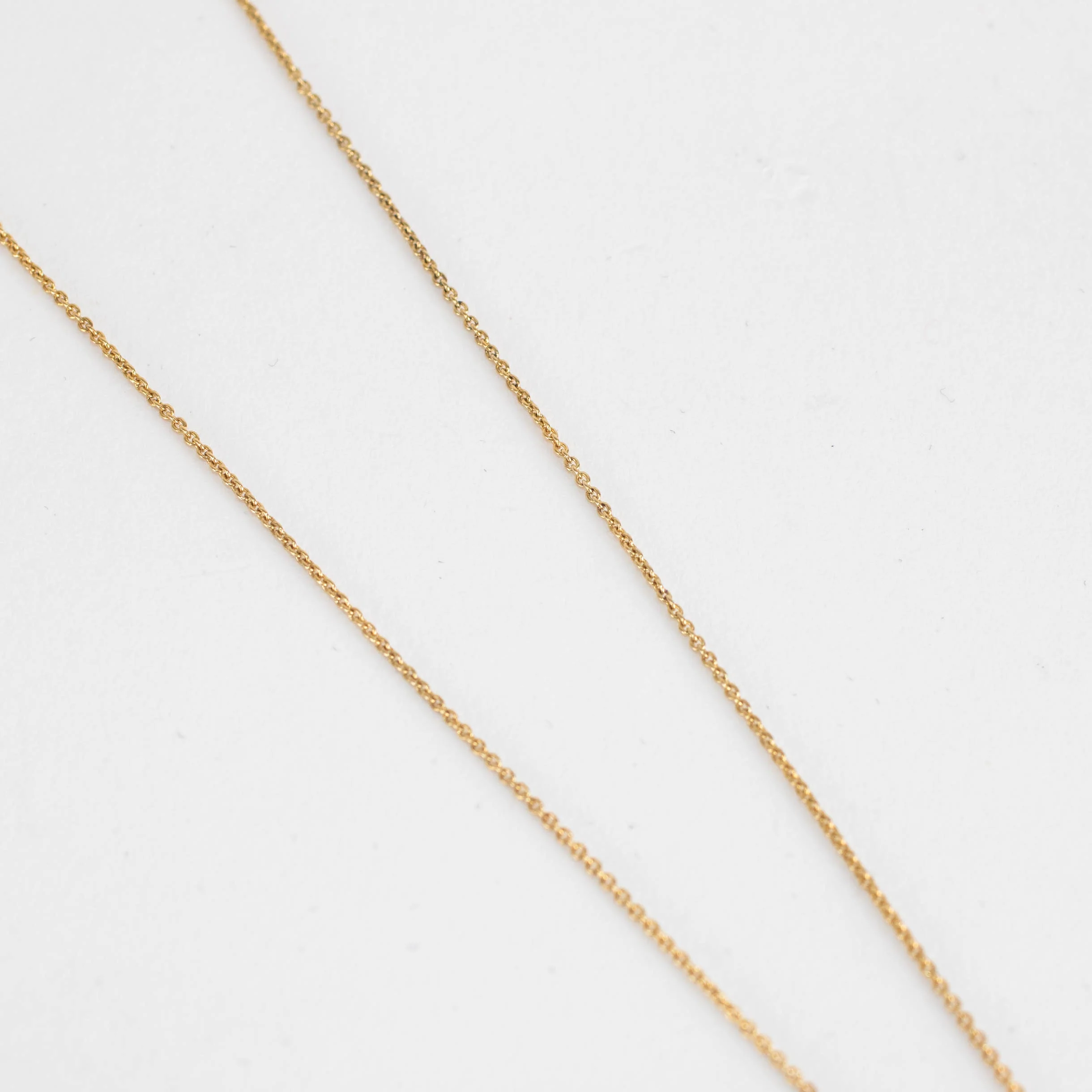Otiumberg Gold Vermeil Delicate Necklace With Flat Round Branded Disc - Image 5