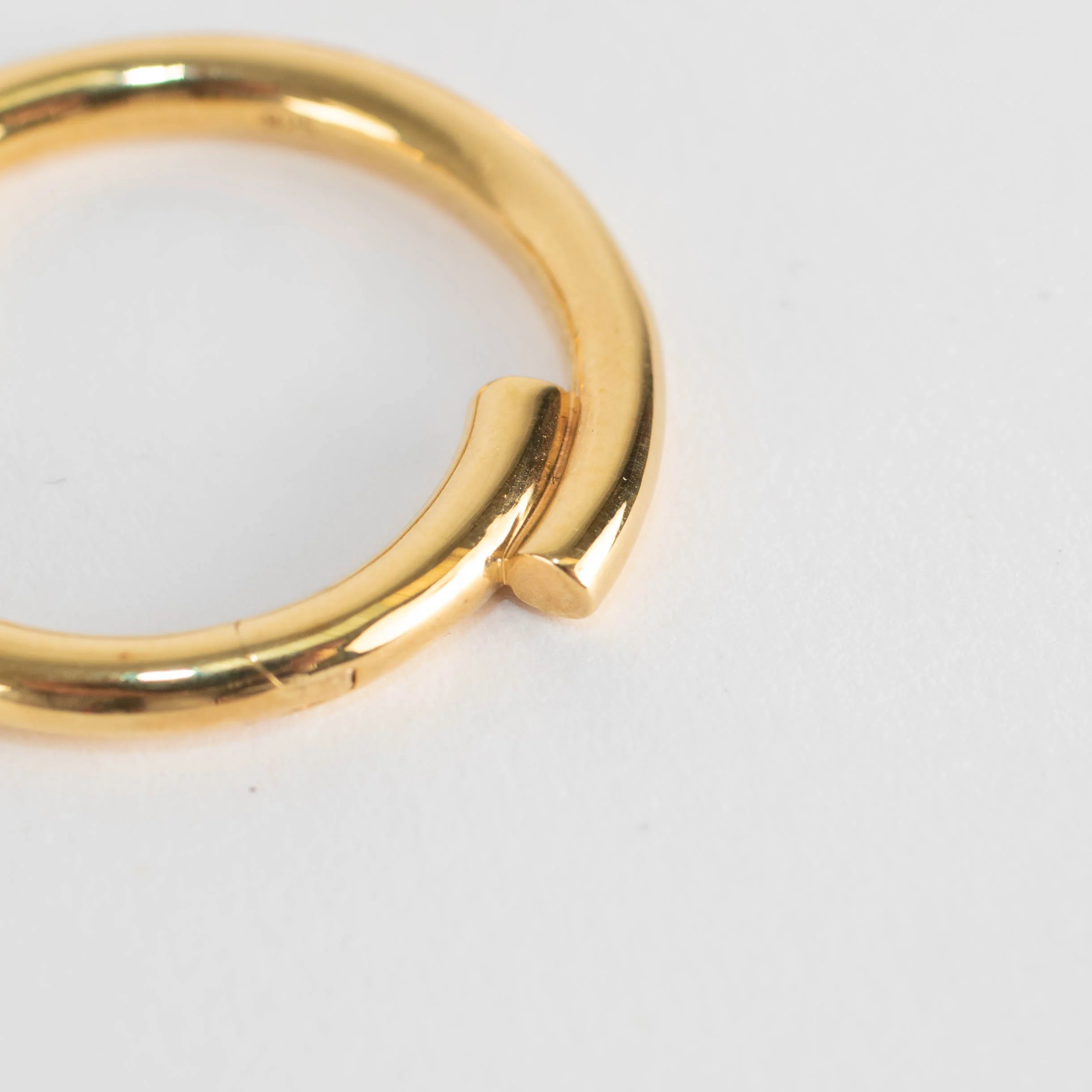 Otiumberg Gold Vermeil Chaos Hoop Earrings - Image 3