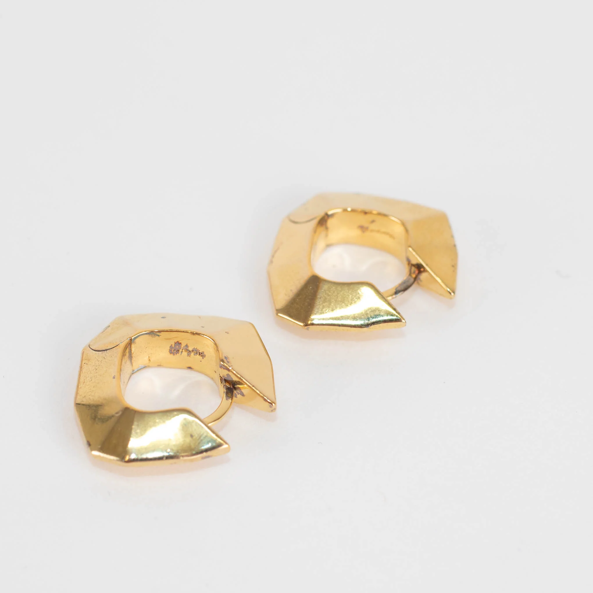 Otiumberg Pair Of Large Prism Hoop Earrings - Image 3