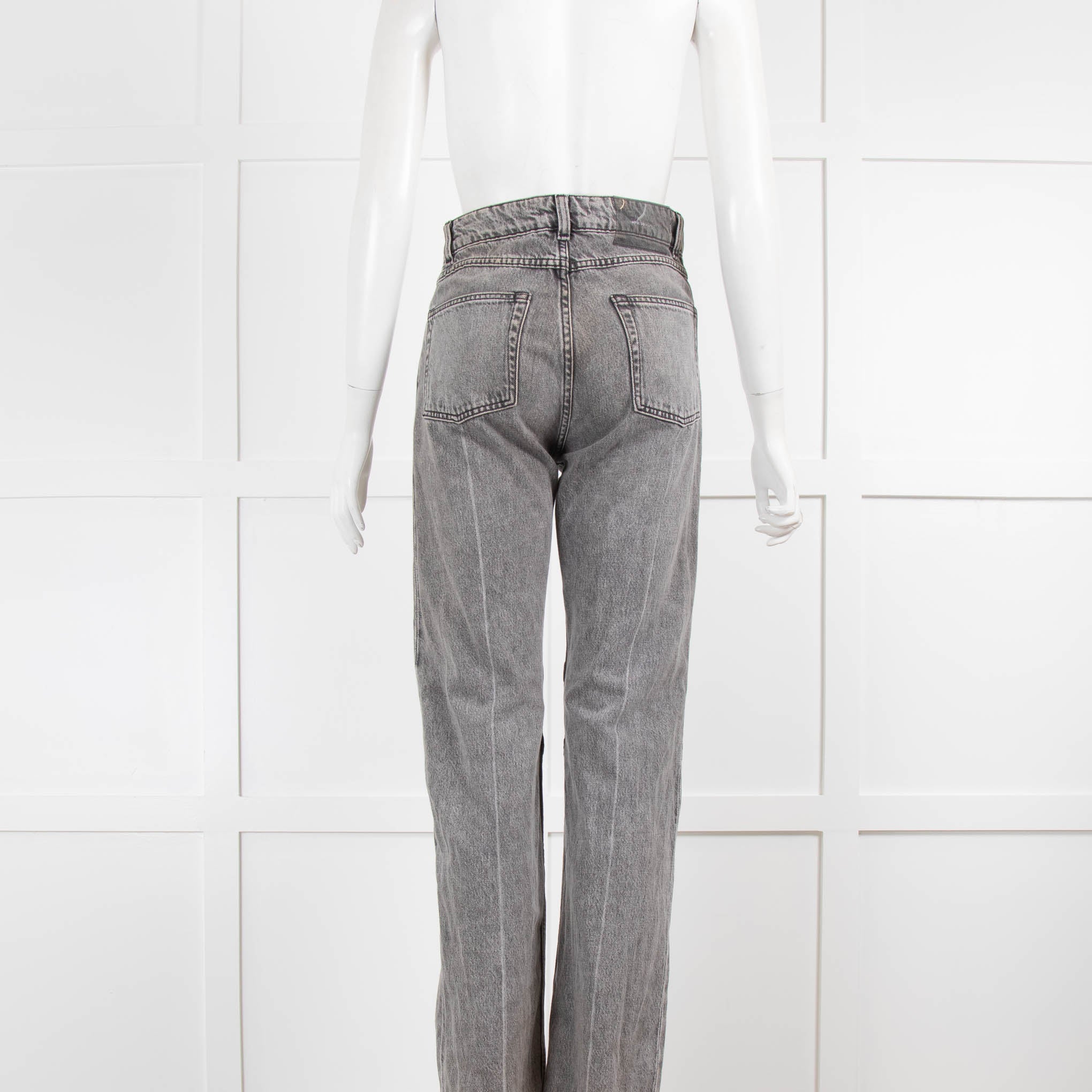 Our Legacy Grey Wash Straight Jeans - Image 3