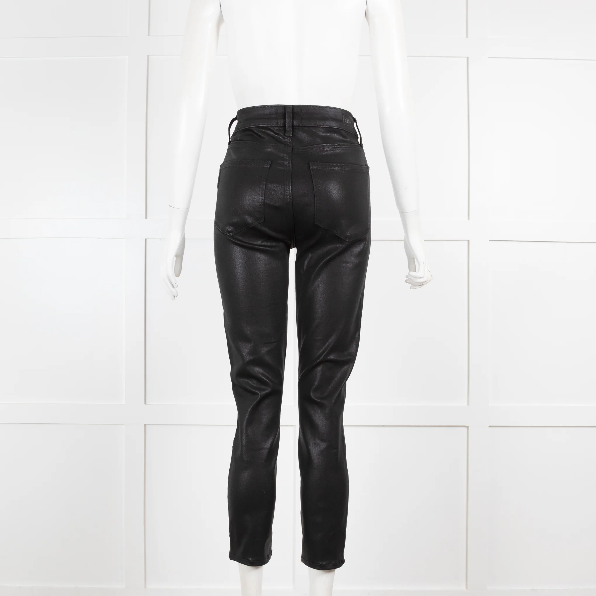 Paige Black Coated Jeans - Image 3