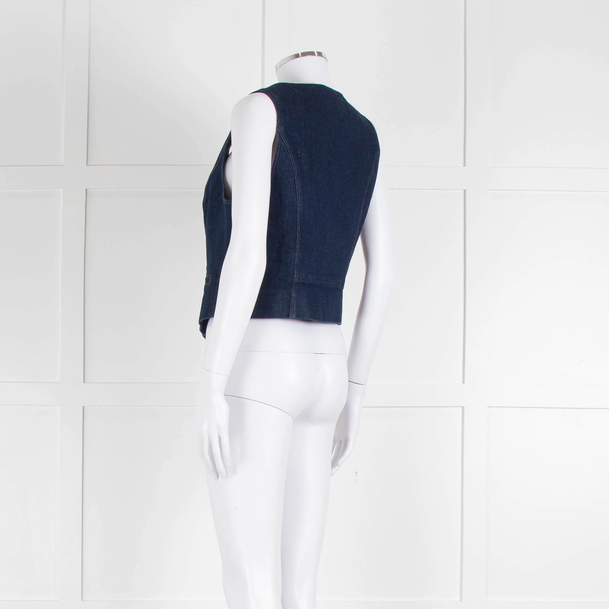 Paige Blue Denim Waistcoat - Image 6