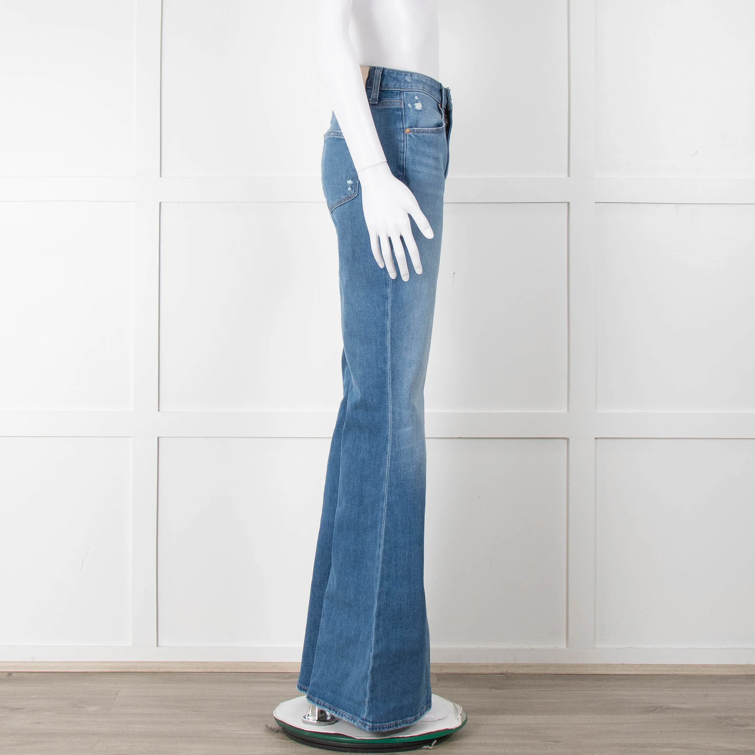 Paige Blue Flared Jeans - Image 3