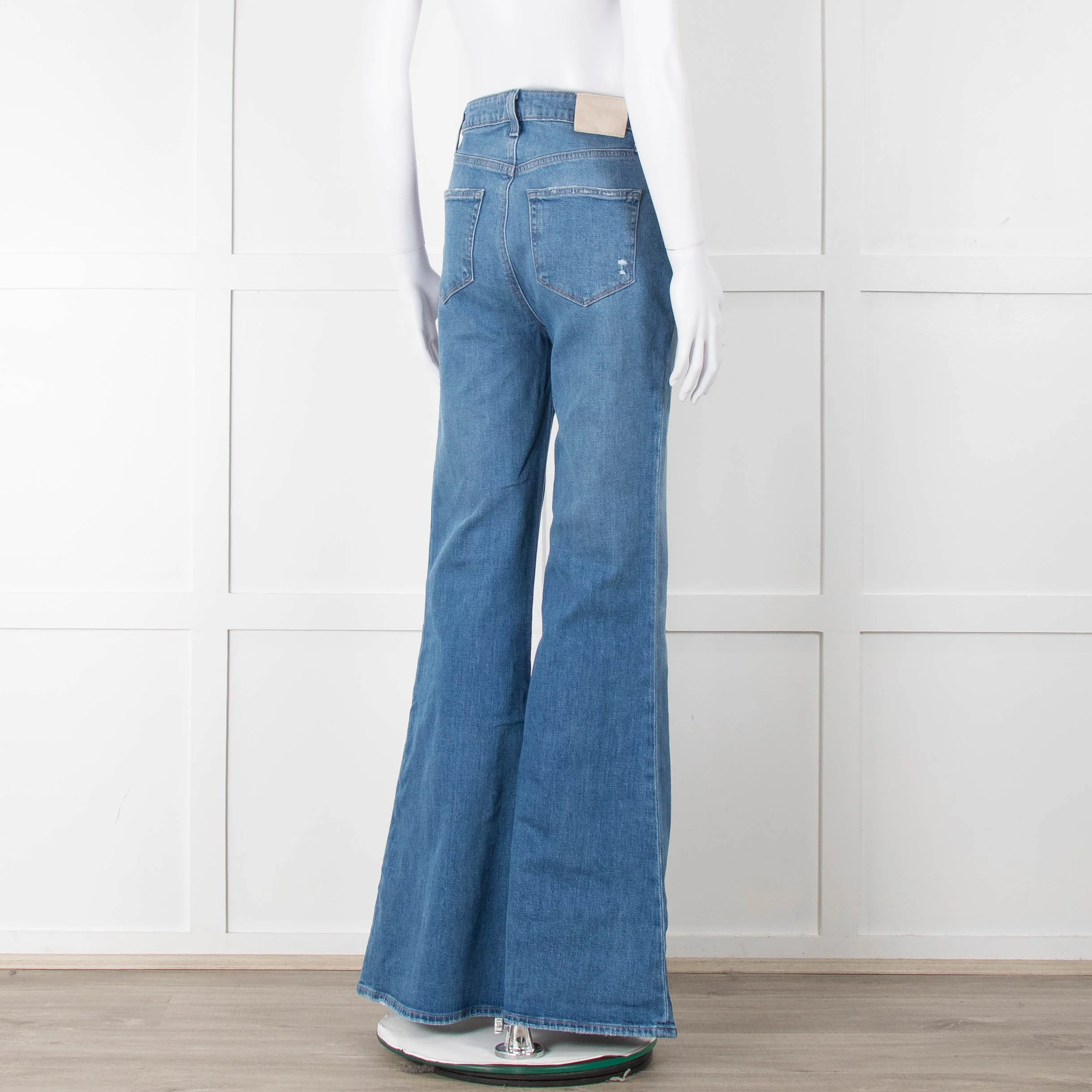 Paige Blue Flared Jeans - Image 4