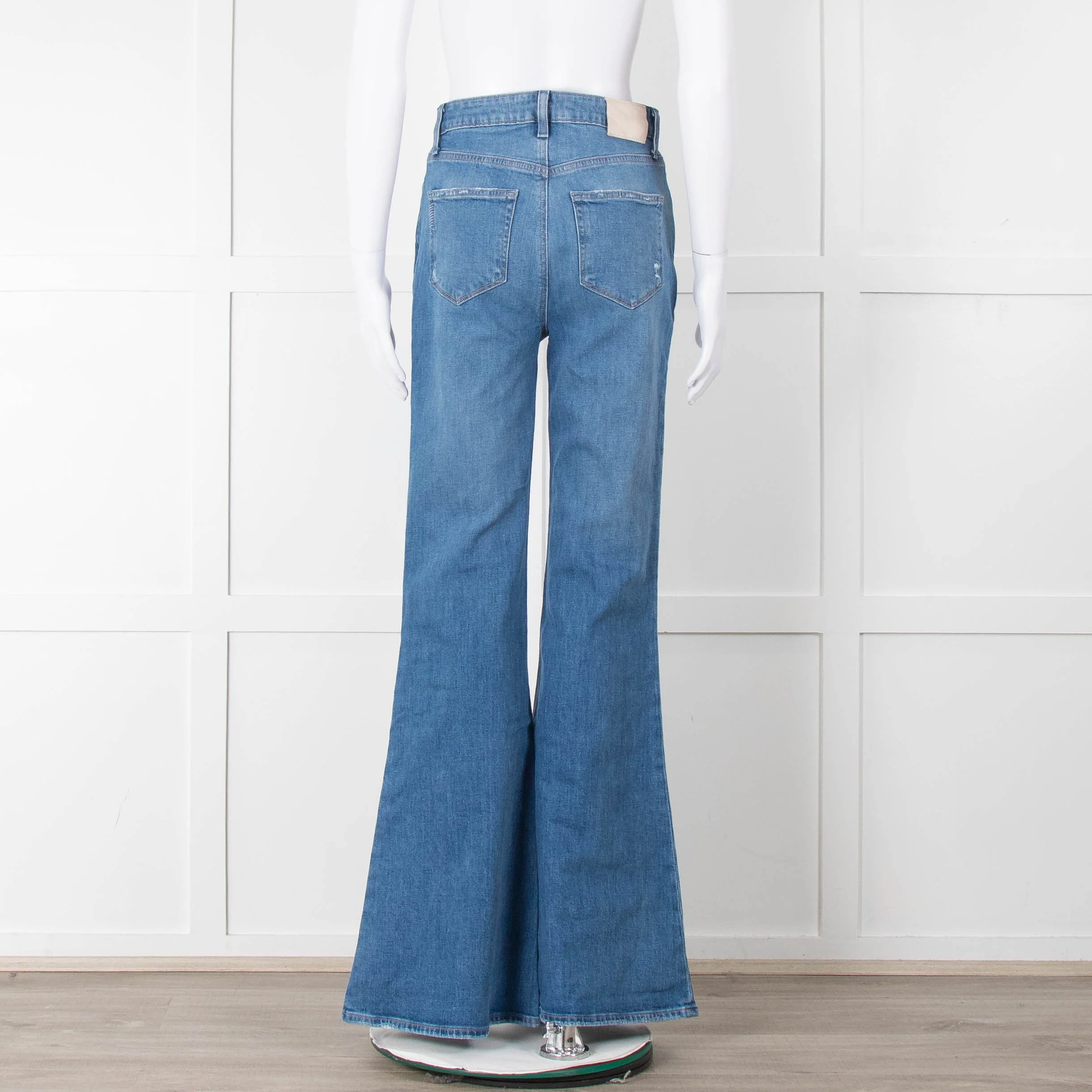 Paige Blue Flared Jeans - Image 5