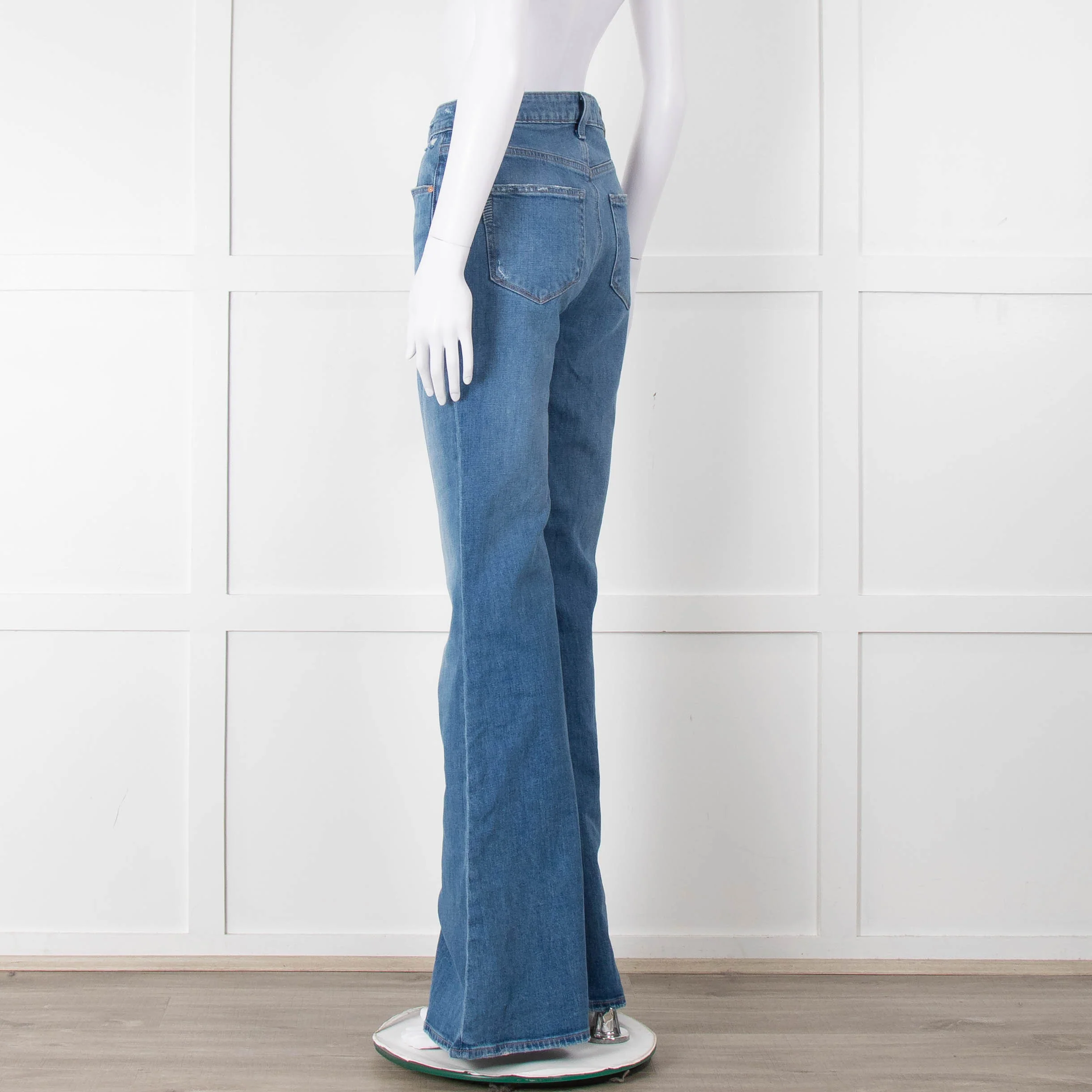 Paige Blue Flared Jeans - Image 6