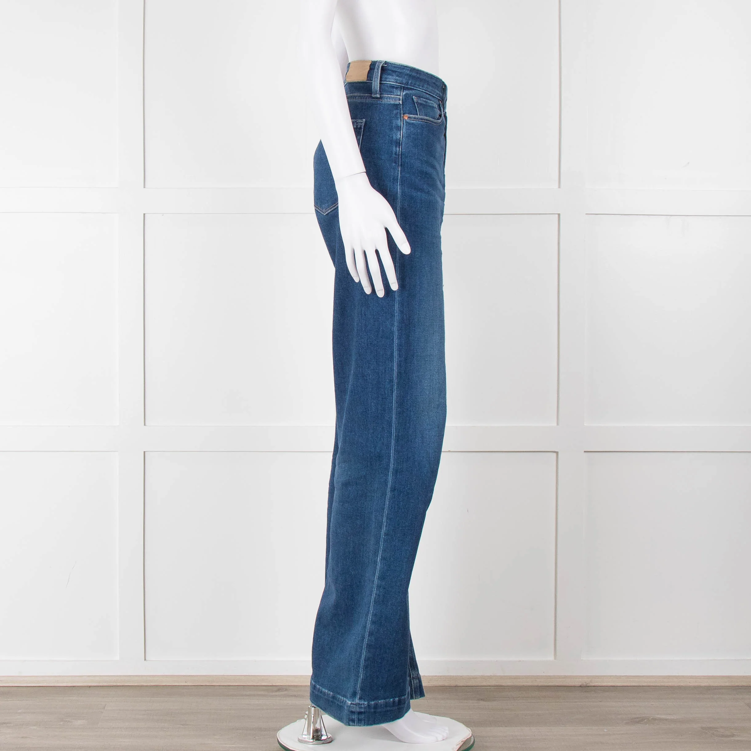 Paige Blue Leenah Wide Leg Jeans - Image 4