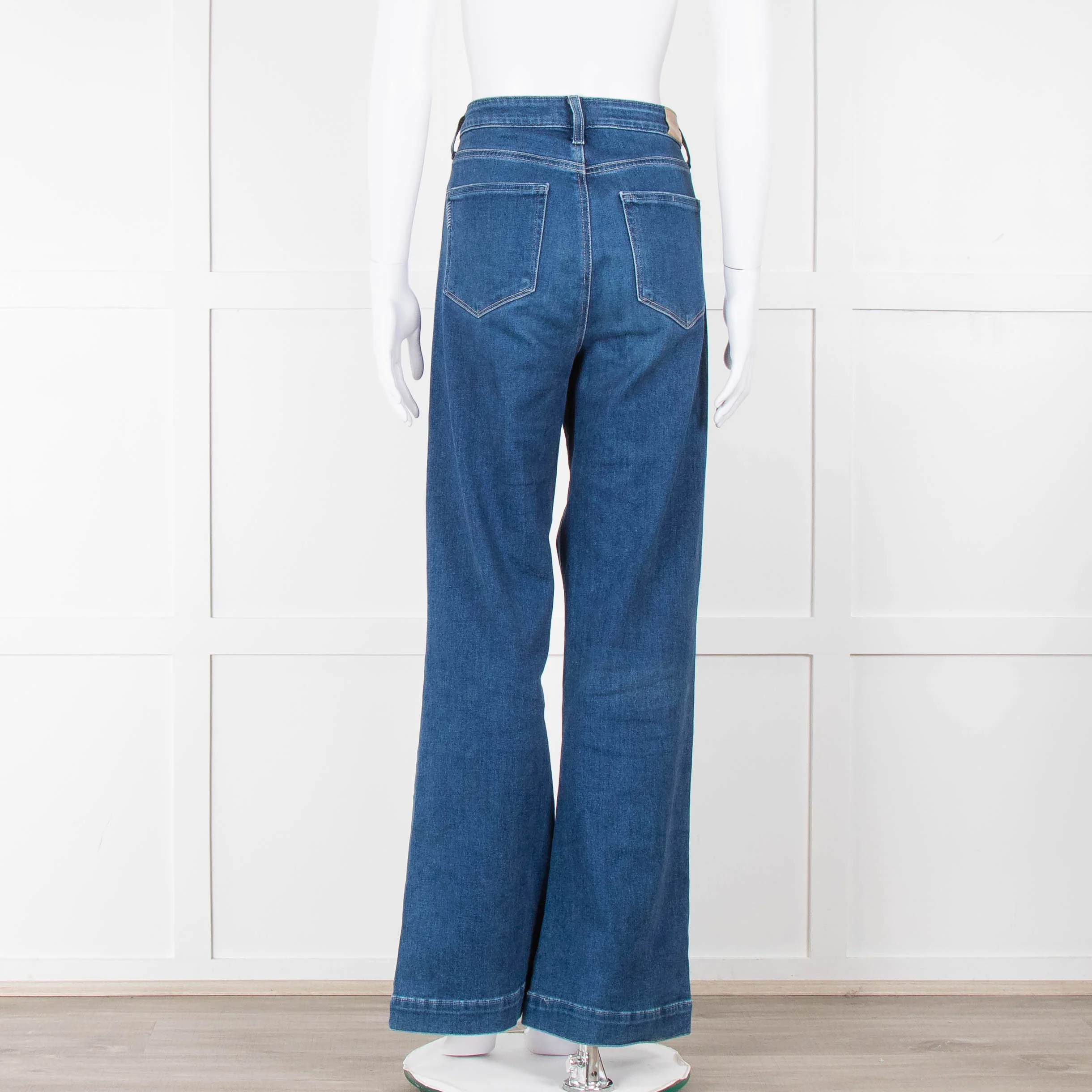 Paige Blue Leenah Wide Leg Jeans - Image 6