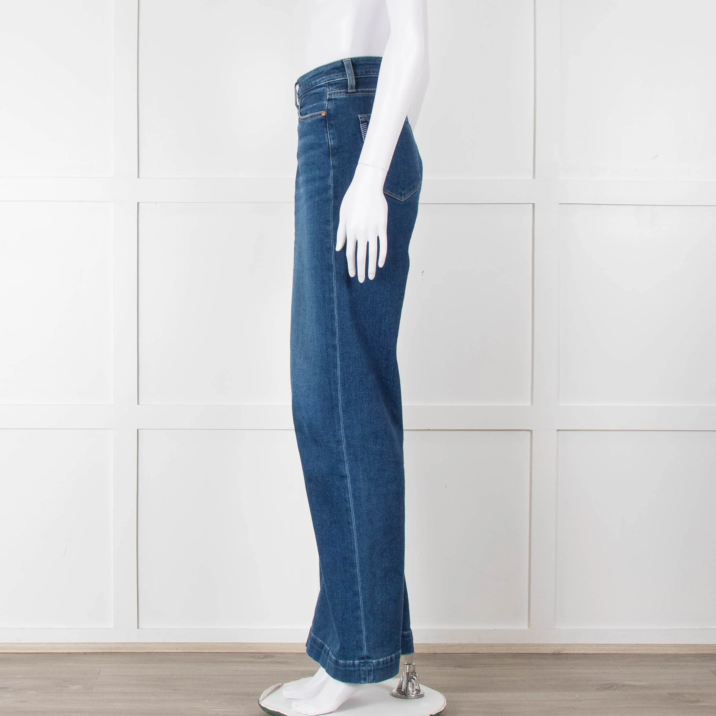 Paige Blue Leenah Wide Leg Jeans - Image 8