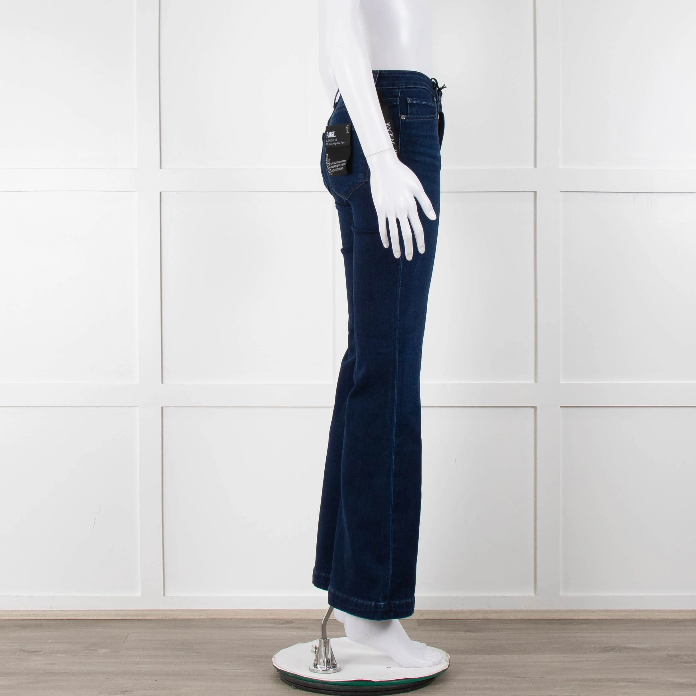 Paige Dark Wash Genevieve Bootcut Jeans - Image 3