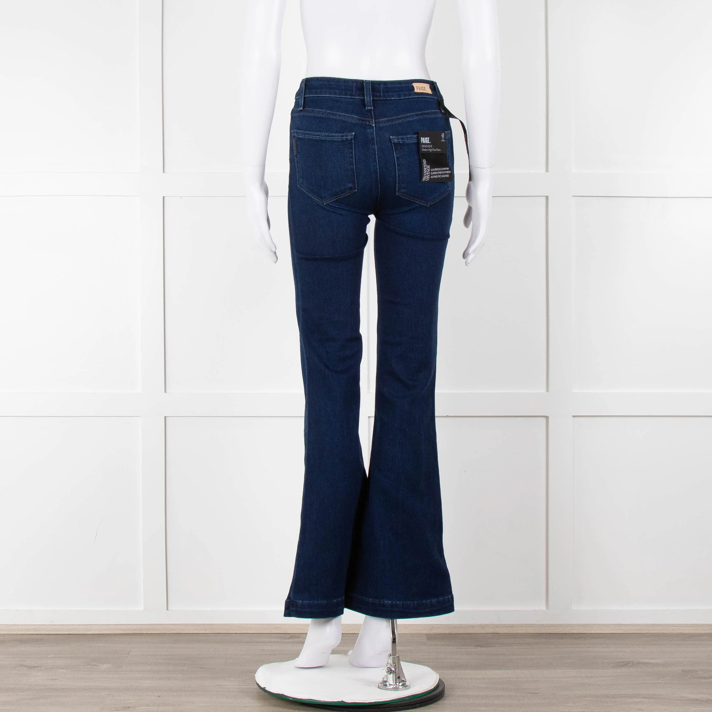 Paige Dark Wash Genevieve Bootcut Jeans - Image 5