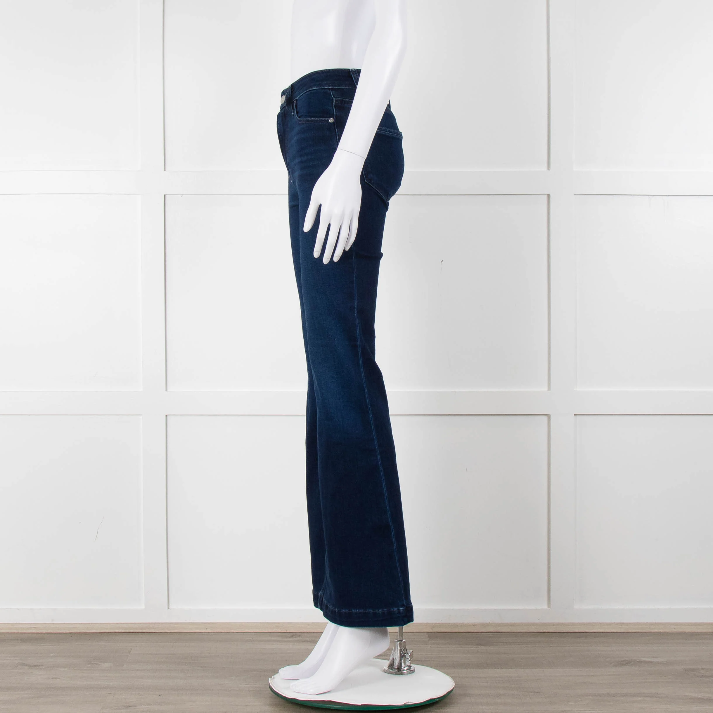 Paige Dark Wash Genevieve Bootcut Jeans - Image 7