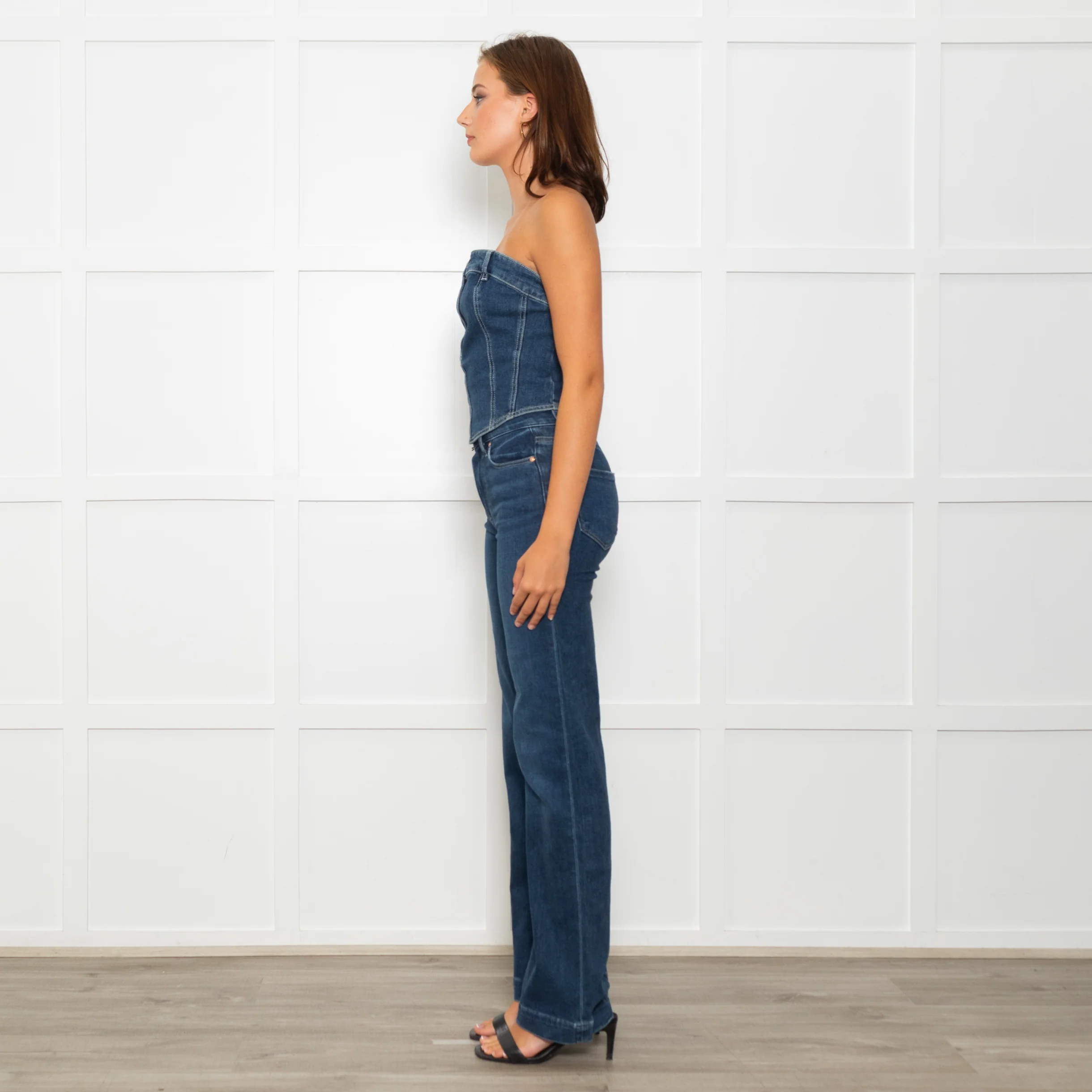 Paige Leena Blue Straight Leg Jeans - Image 4