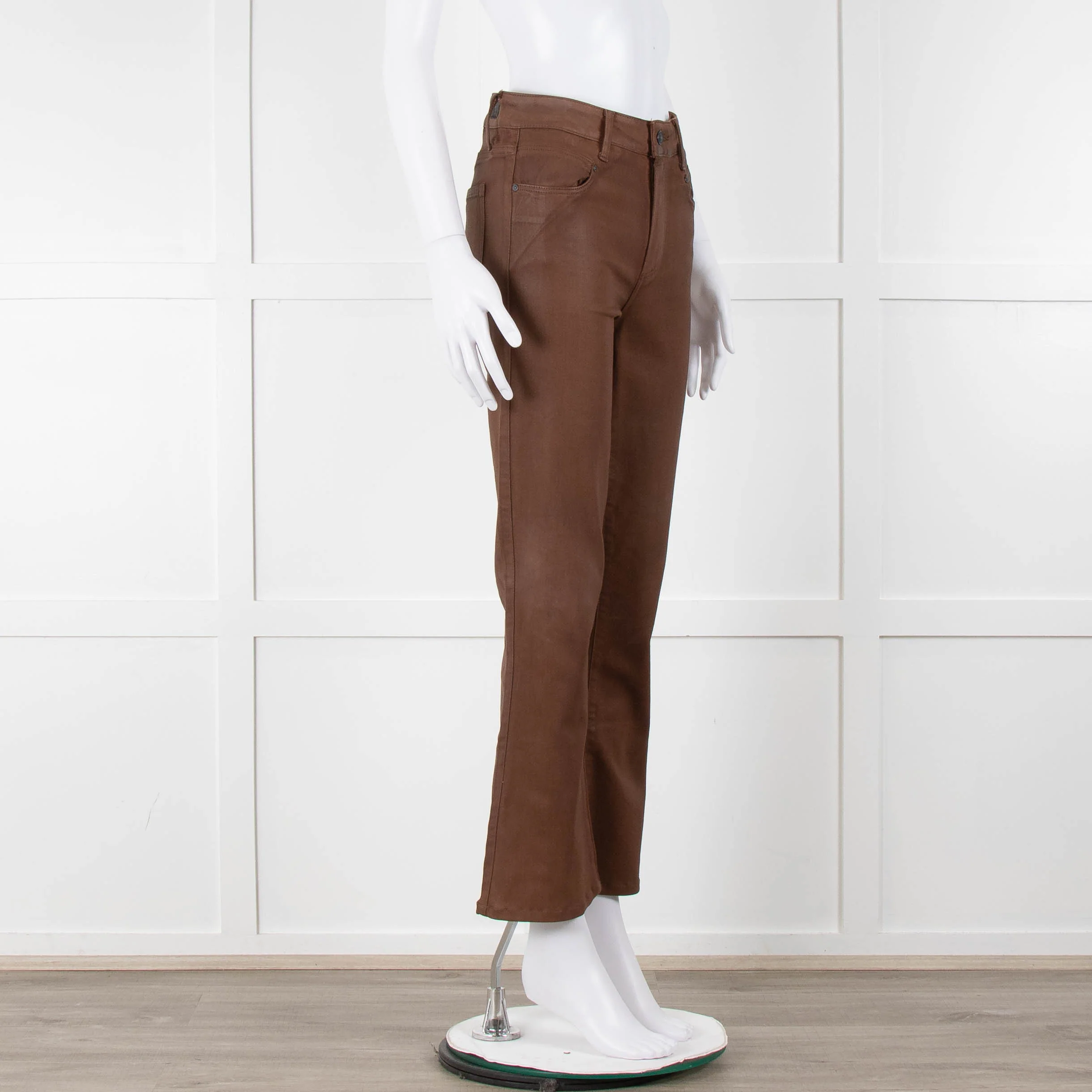 Paige Tan Coated Jeans - Image 2