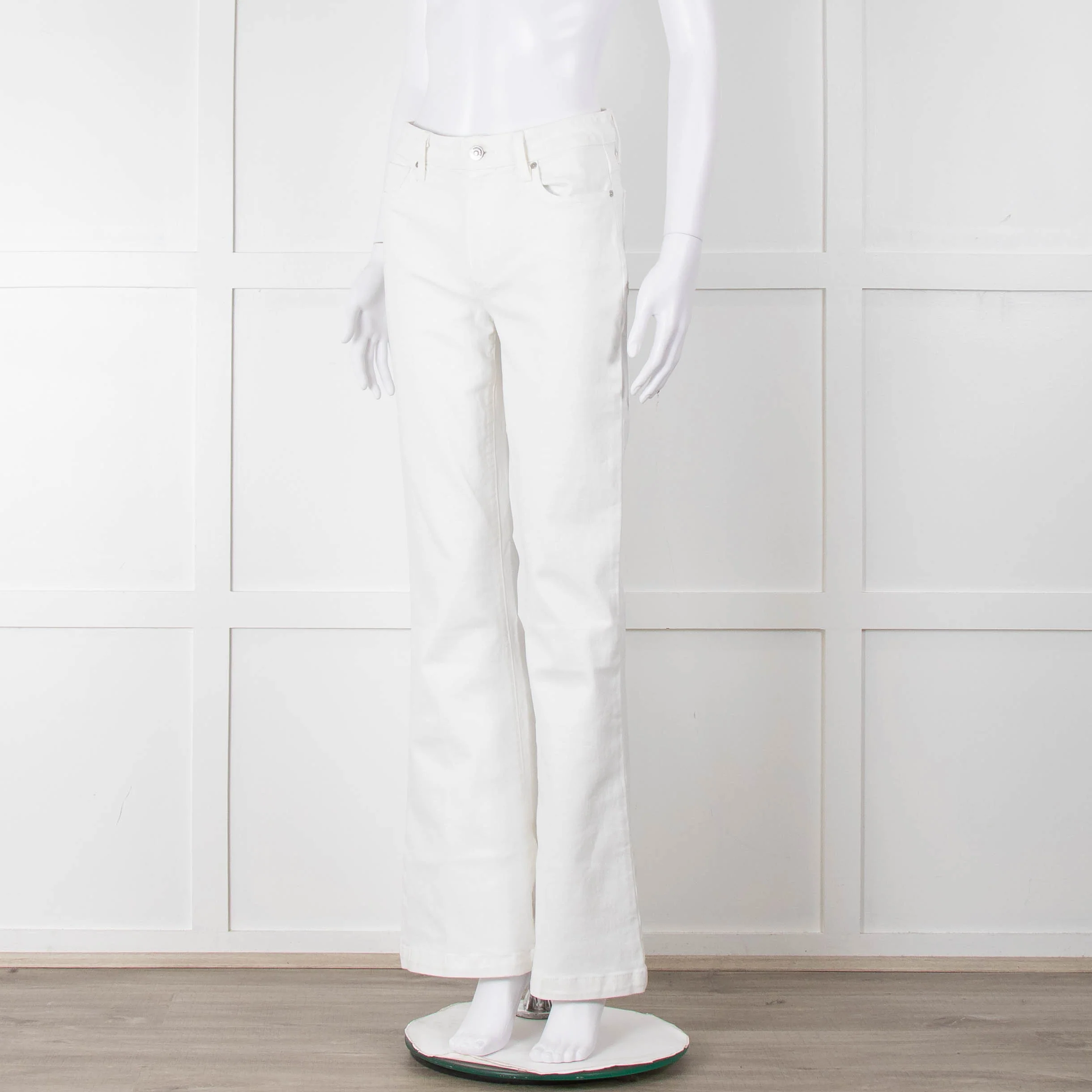 Paige White Flared Jeans - Image 8