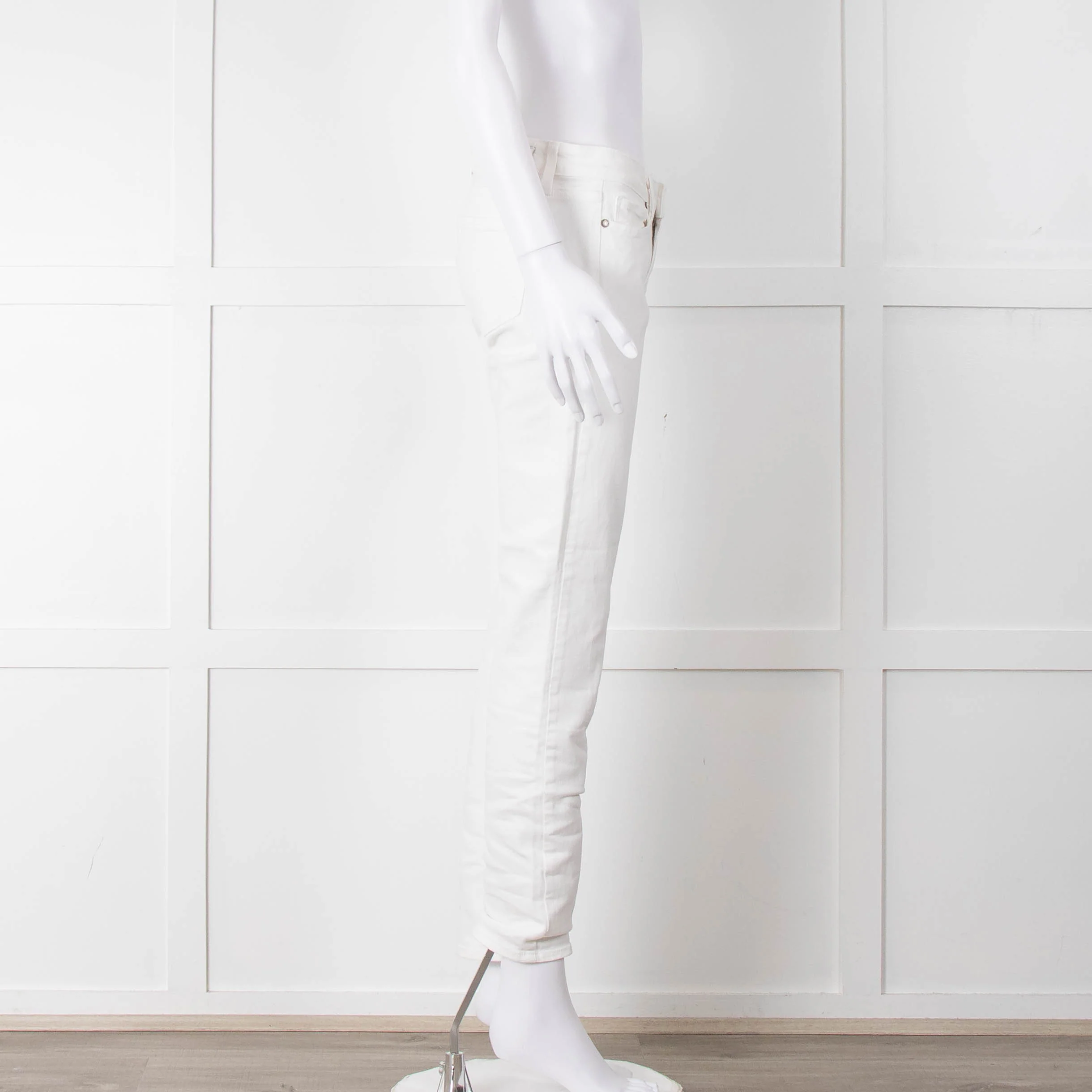 Paige White Skyline Ankle Peg Jeans - Image 3