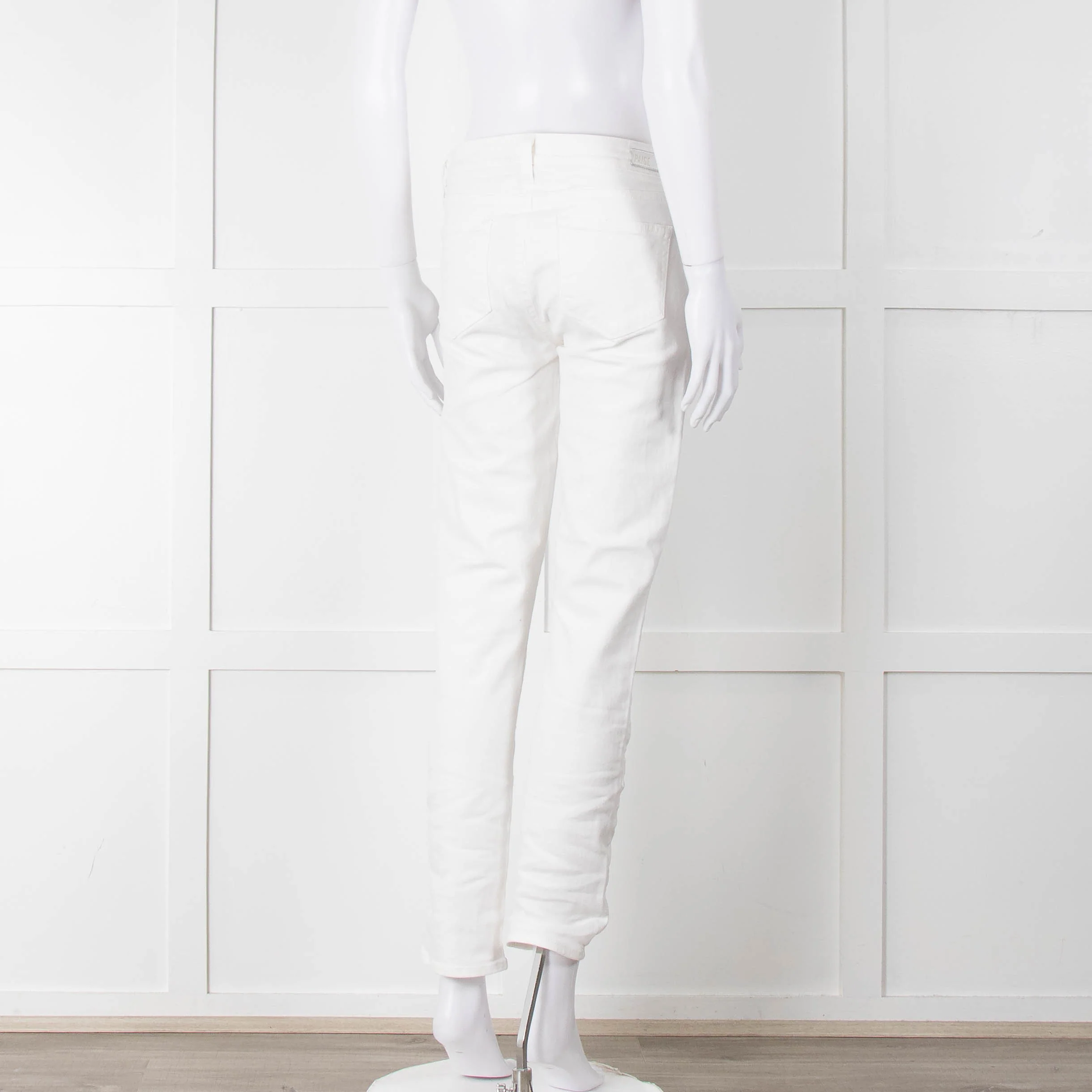 Paige White Skyline Ankle Peg Jeans - Image 4